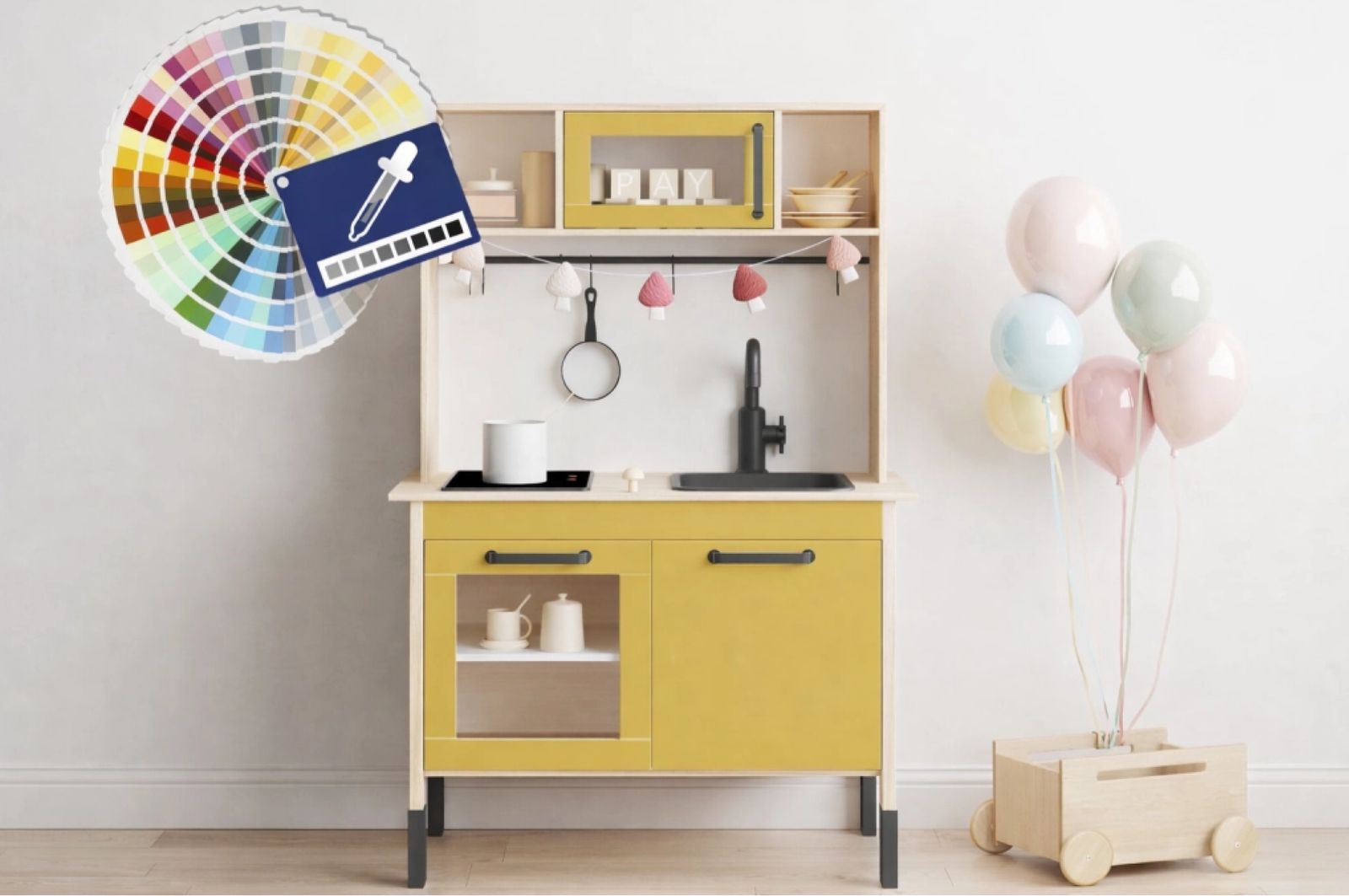 Self-Adhesive Stickers for IKEA Duktig Play Kitchen – Choose Color