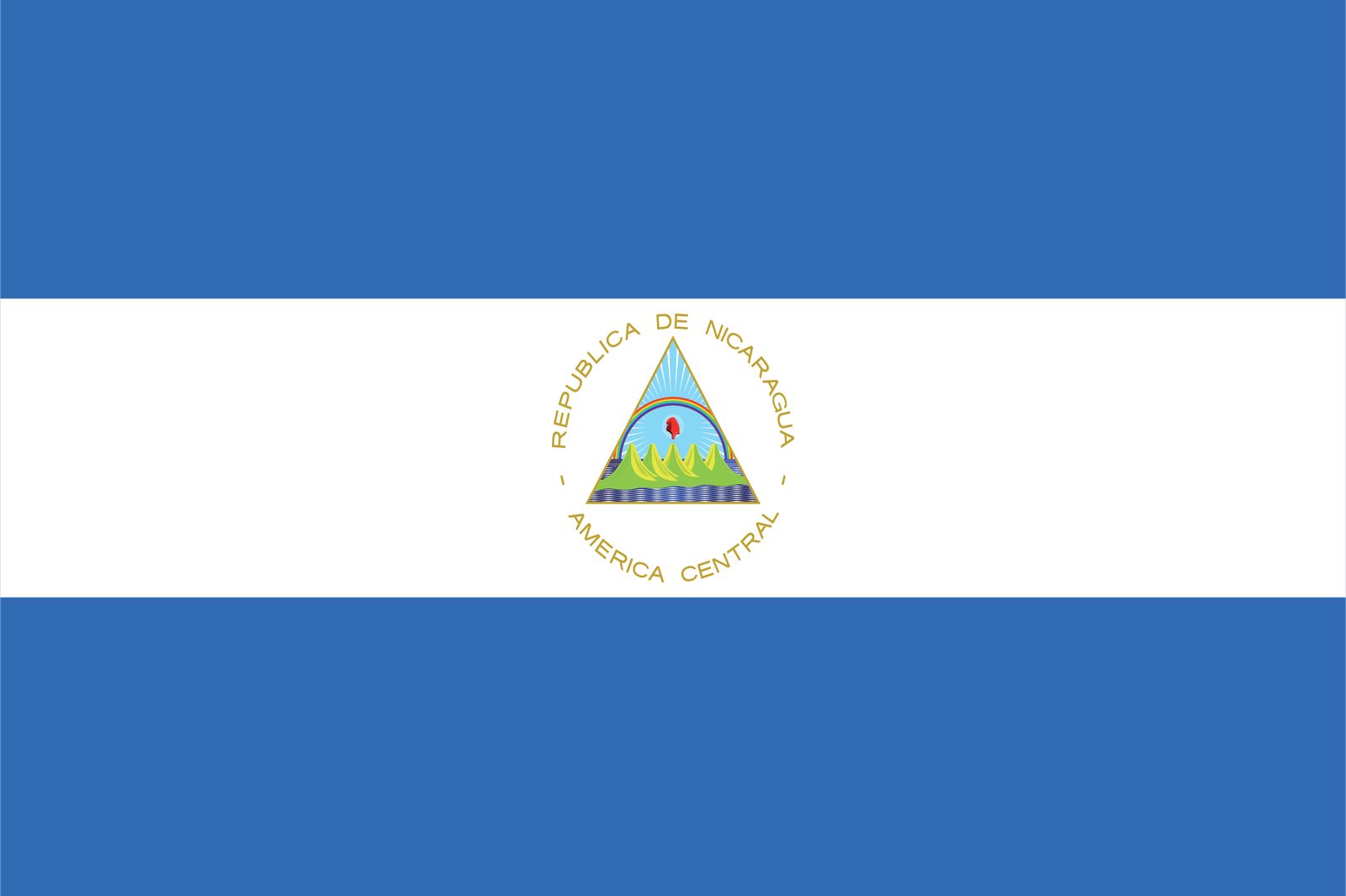 Nicaragua Flag - Sticker
