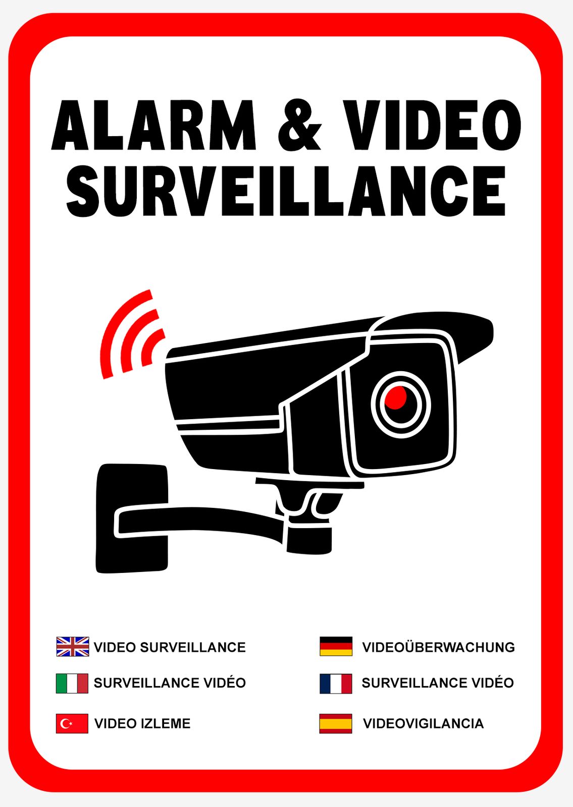 Sticker - Alarm & Video Surveillance