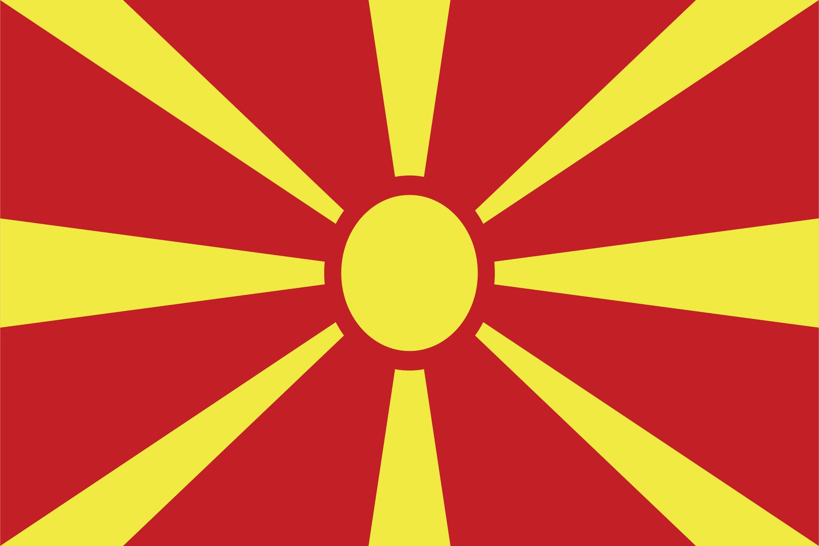 North Macedonia Flag - Sticker