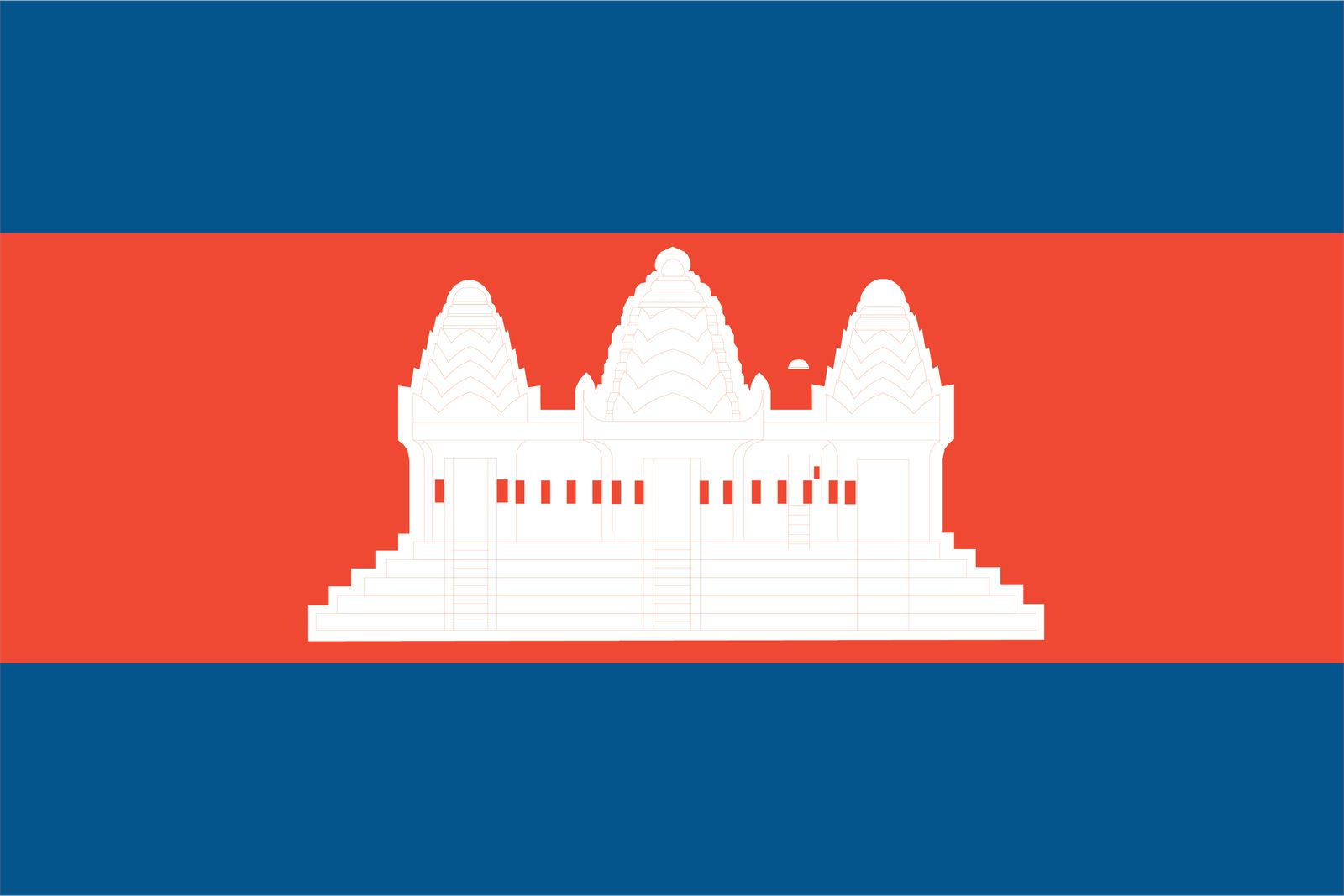 Cambodia Flag - Sticker