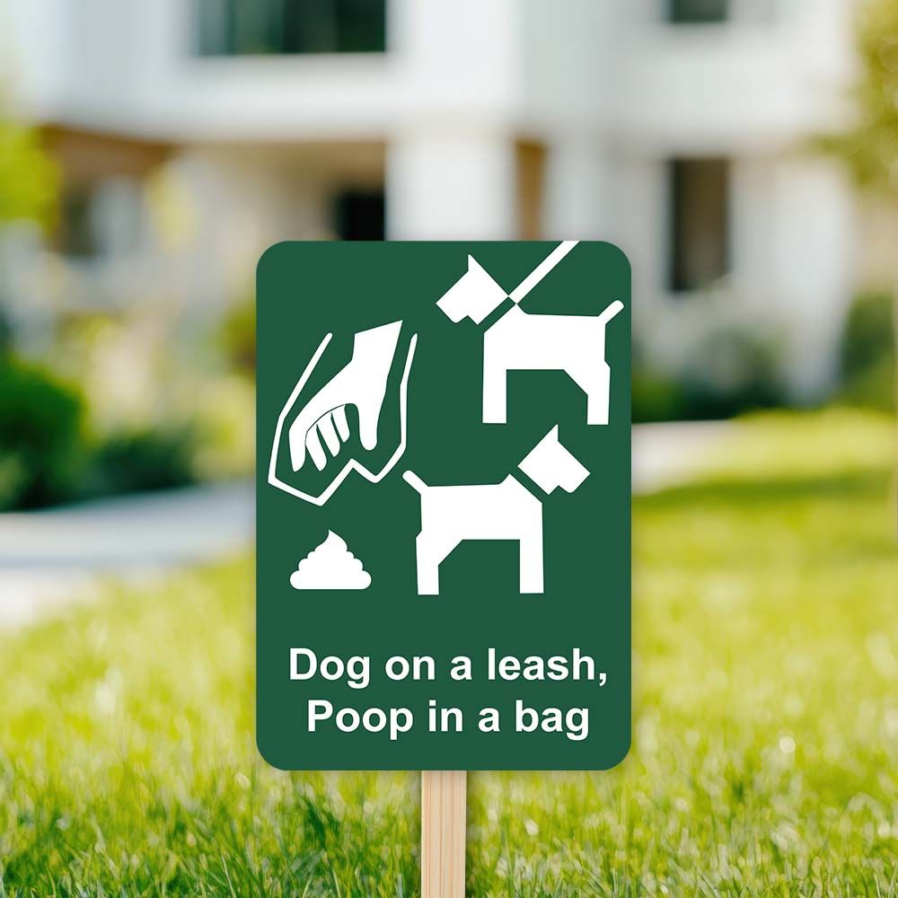Sticker - Dog on a Leash, Poop in a Bag