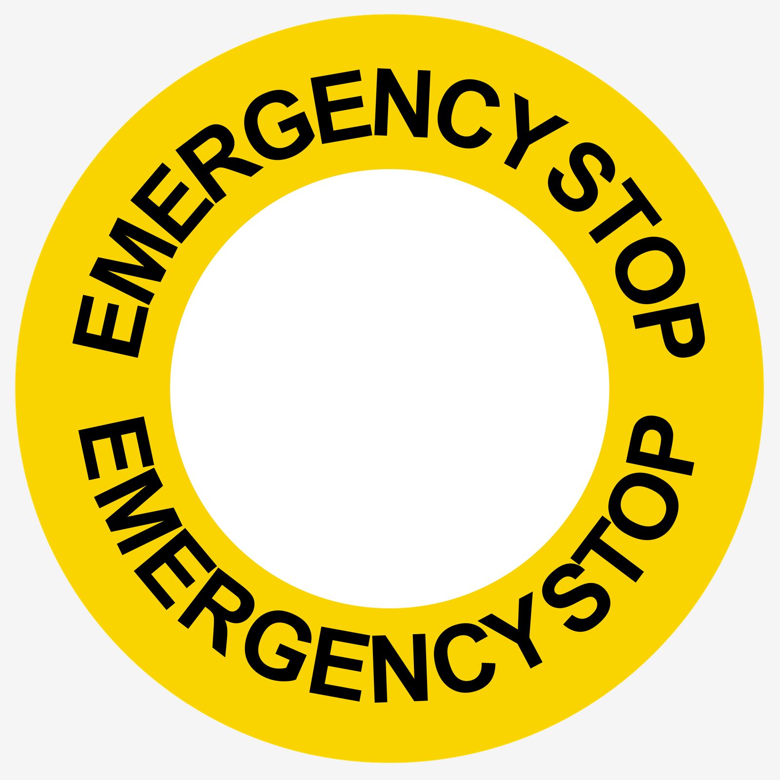 Sticker - Emergency Stop