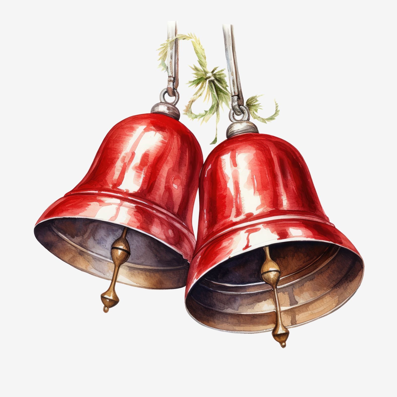 Festive Red Bells Sticker