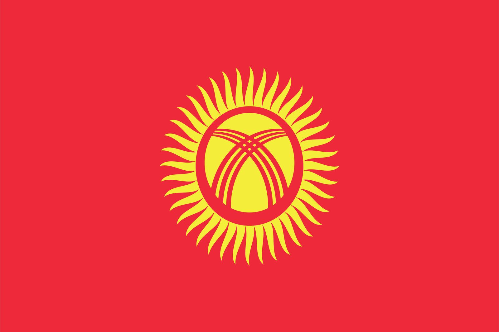 Kyrgyzstan Flag - Sticker