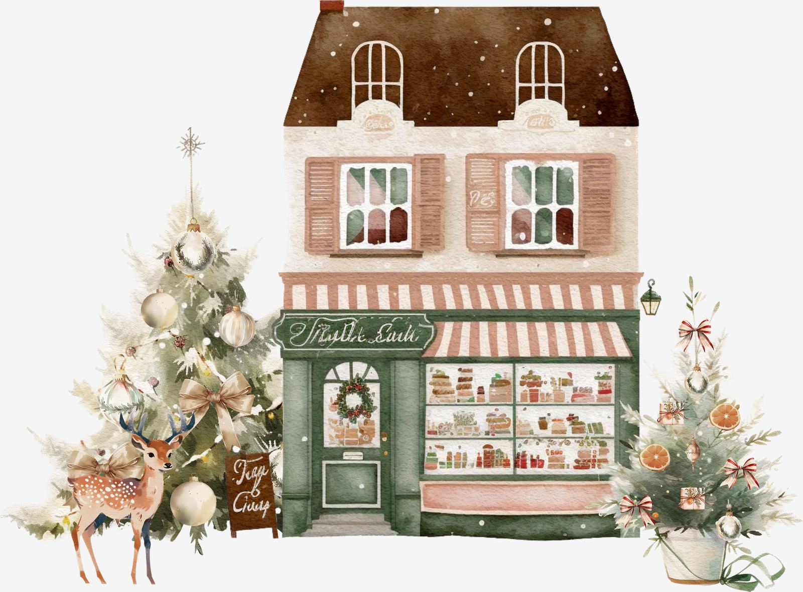 Christmas Themed Home Sticker