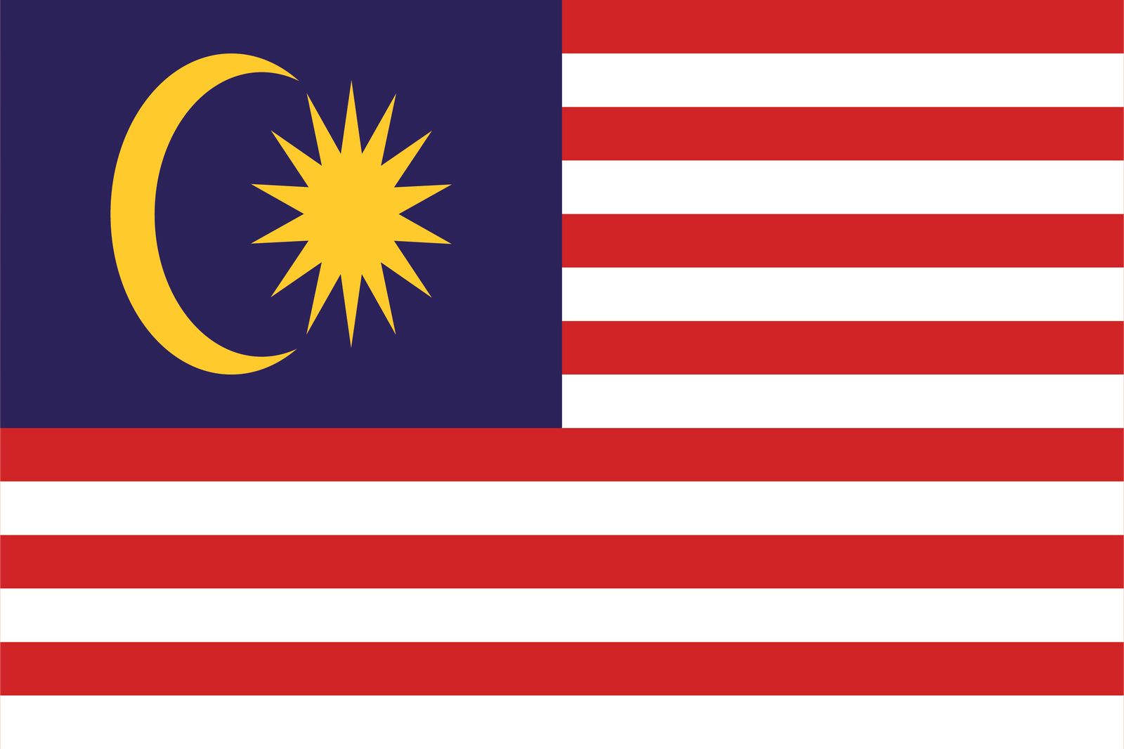 Malaysia Flag - Sticker