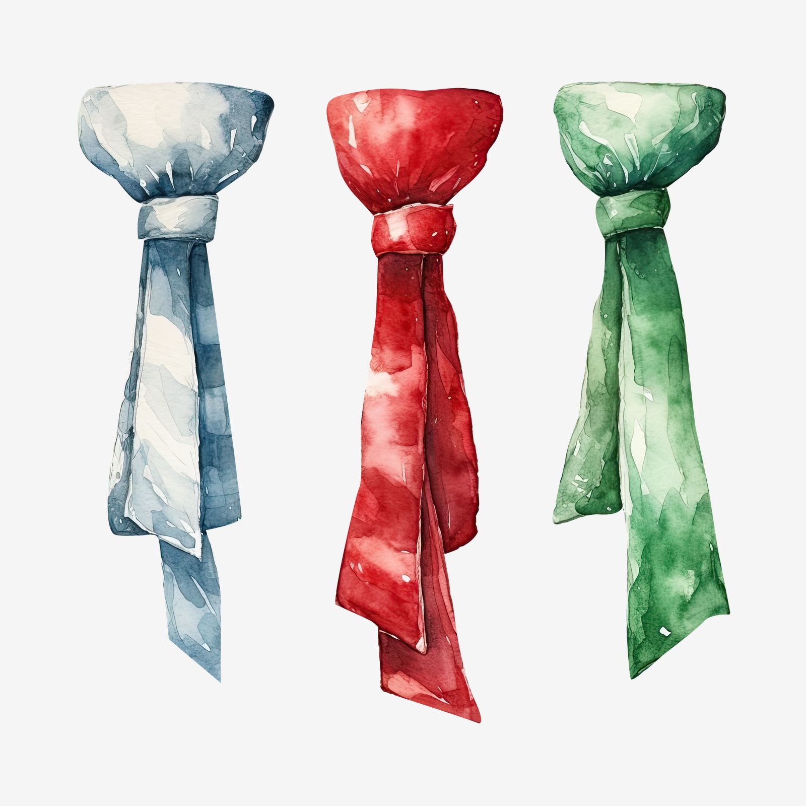 Colorful Tie Sticker Set