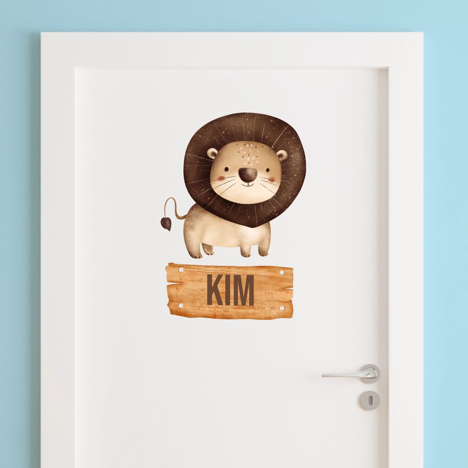 Door Sticker - Lion Design