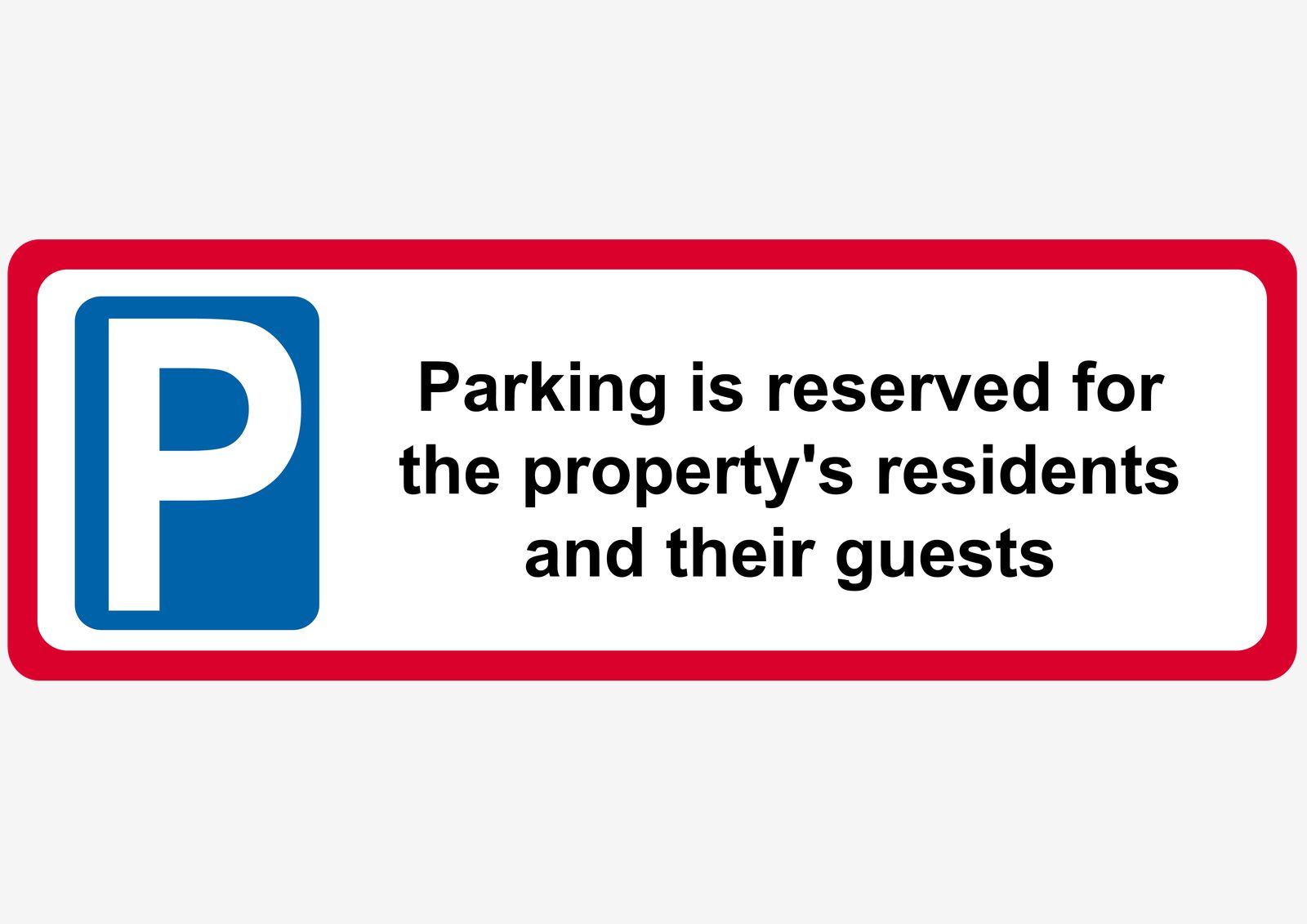 Sticker - Parking Reserved