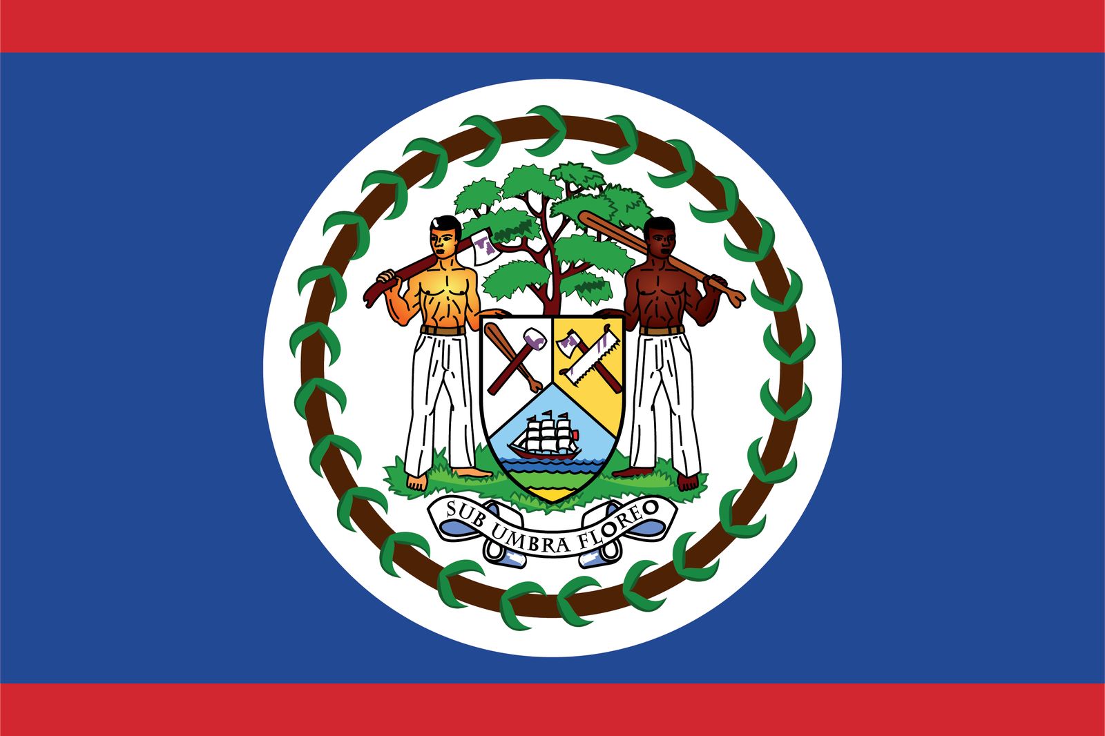Belize Flag - Sticker