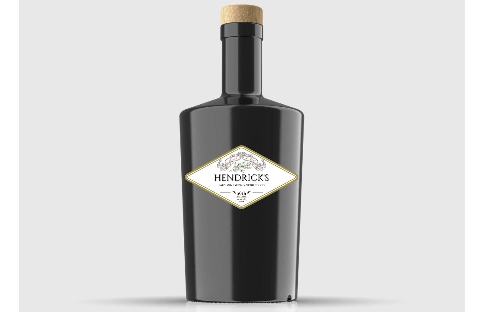 Personalised Bottle Label - GIN design