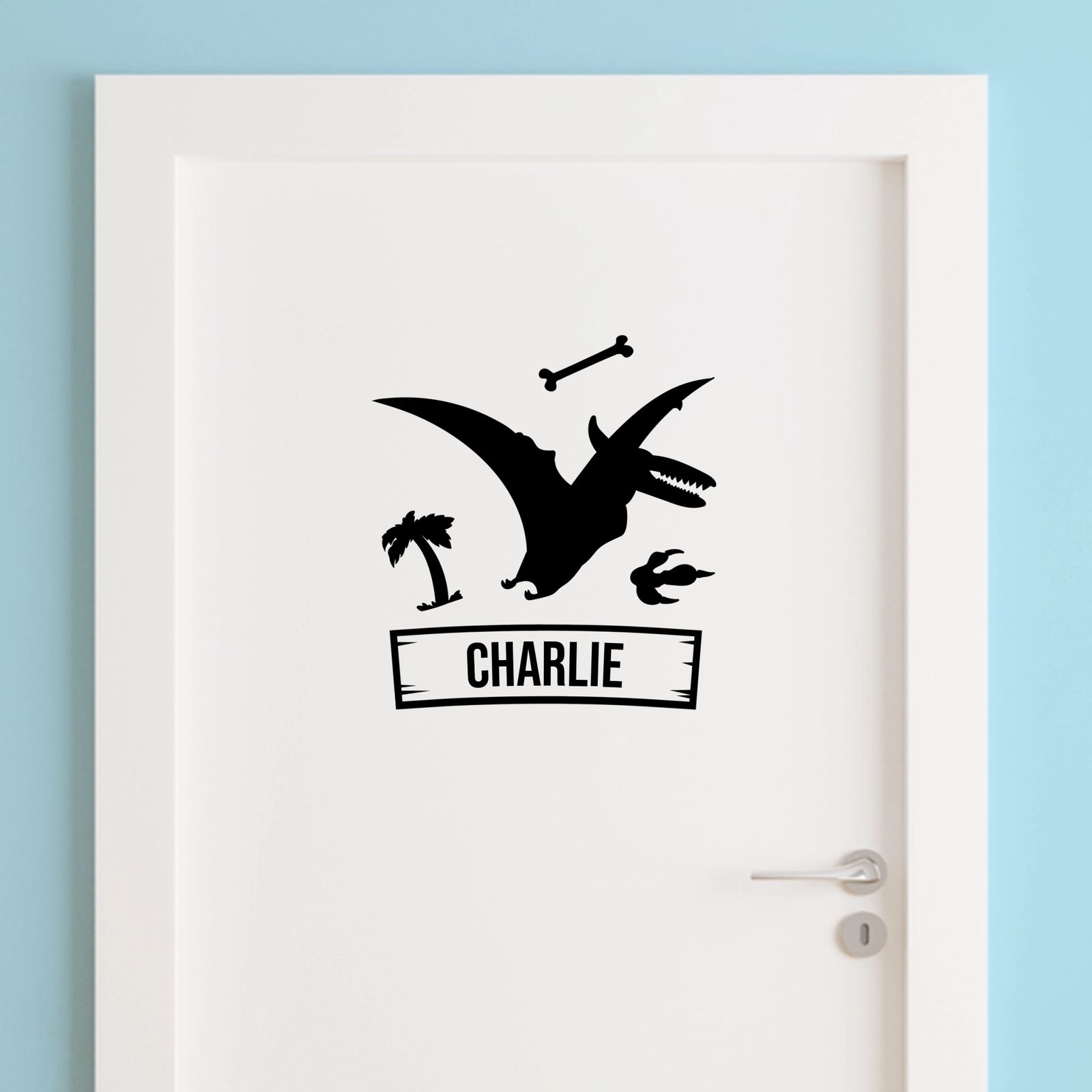 Door Sticker - Dinosaur Design