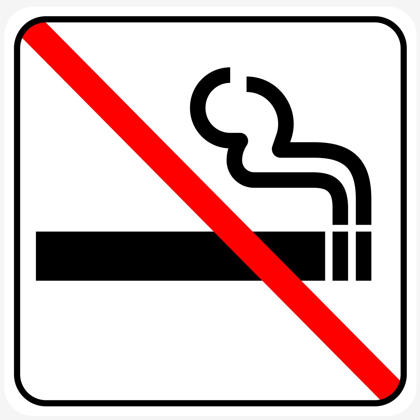Sticker - No Smoking Sign
