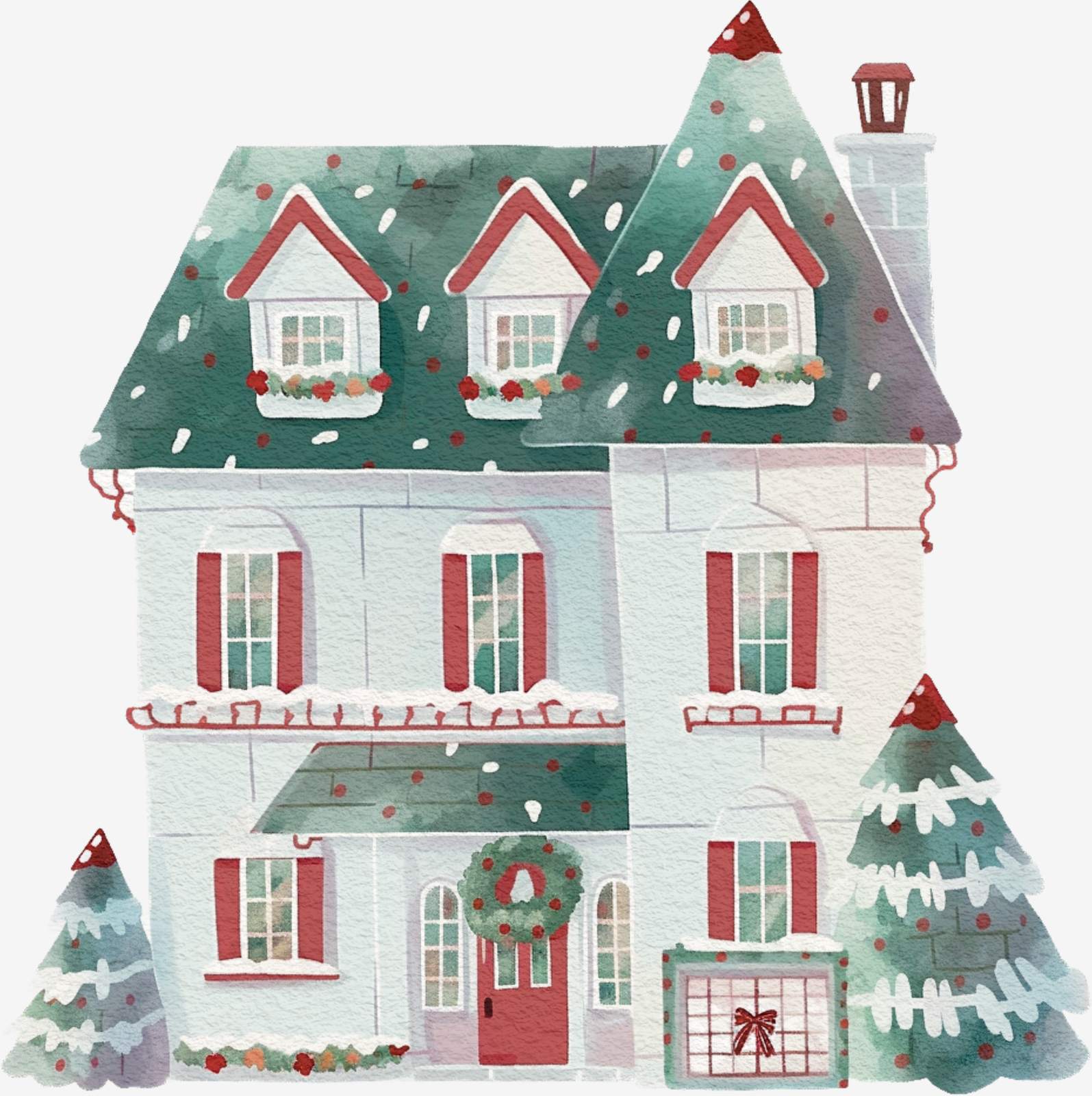 Festive Home Christmas Sticker