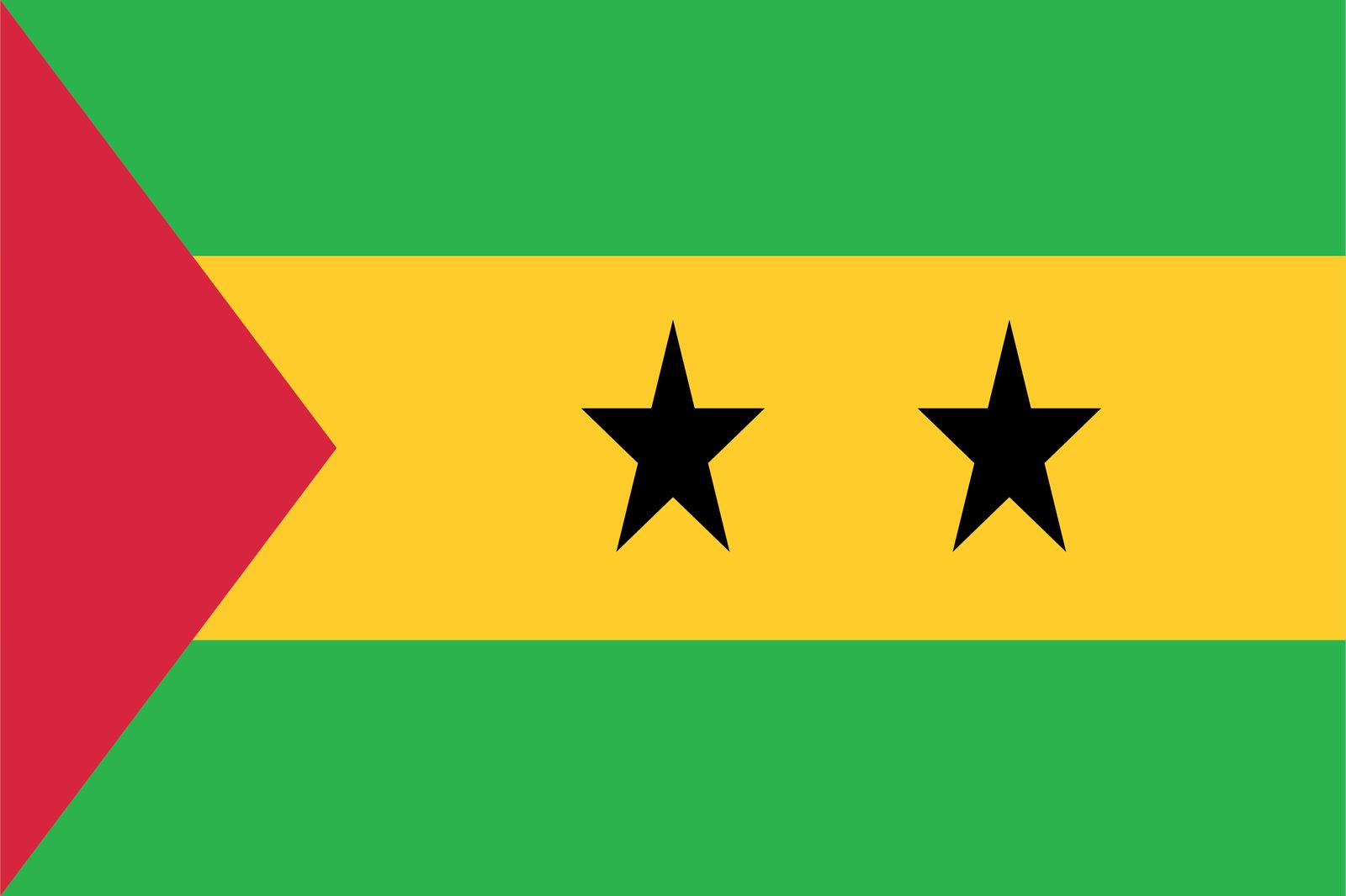 São Tomé and Príncipe Flag - Sticker