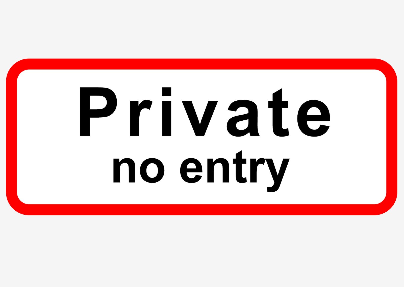 Sticker - Private No Entry