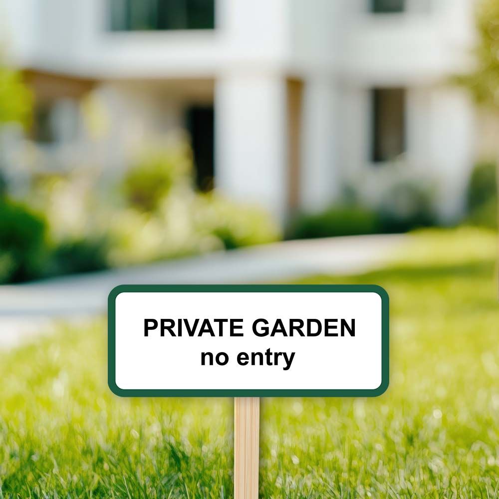 Sticker - Private Garden No Entry