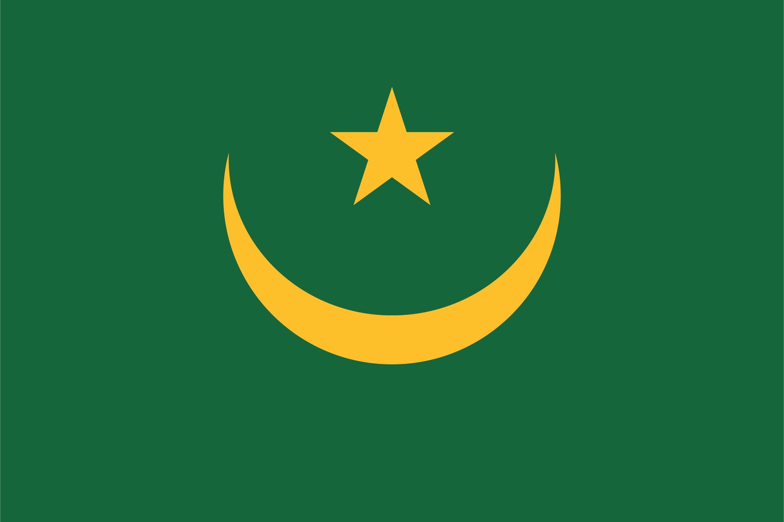 Mauritania Flag - Sticker