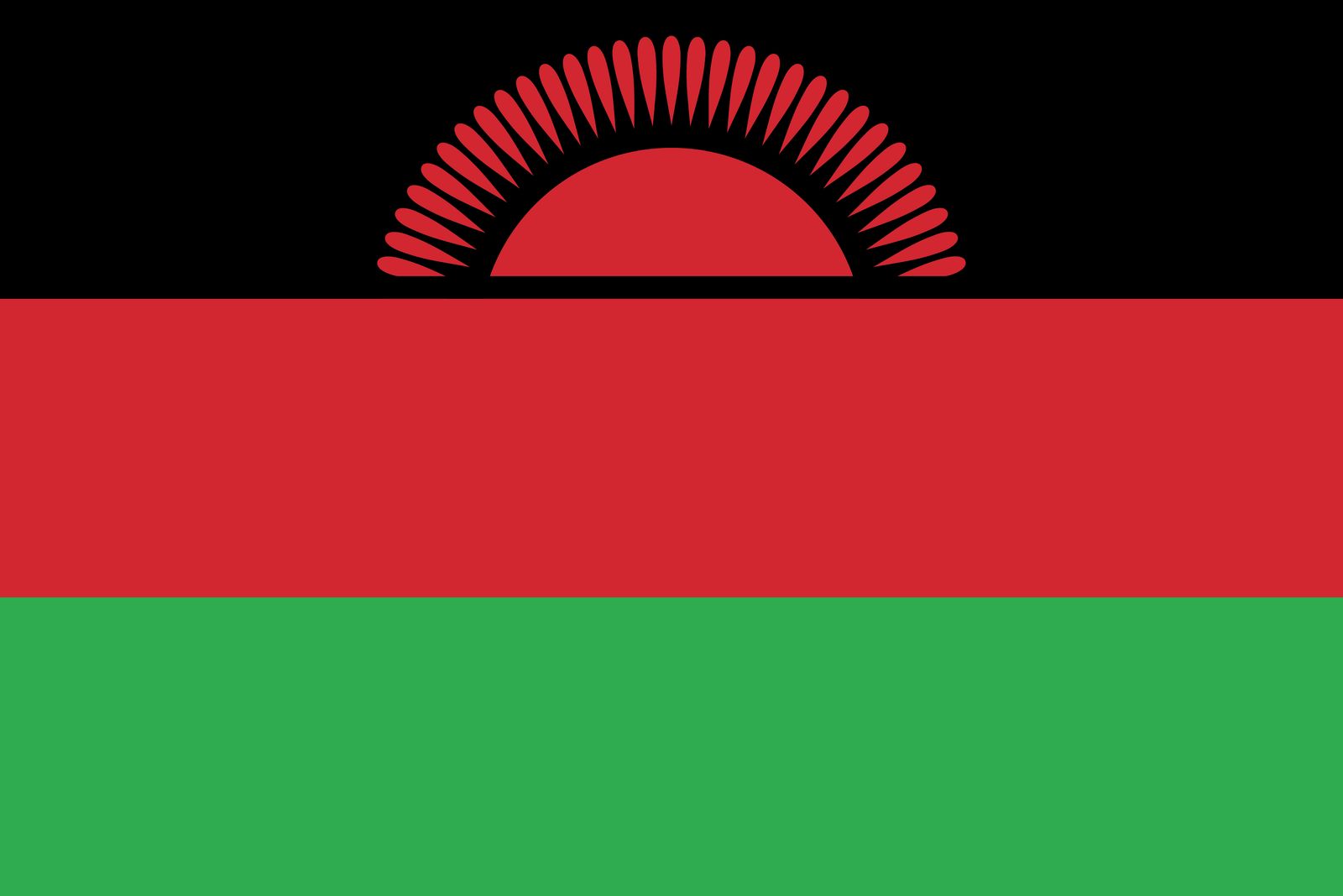 Malawi Flag - Sticker