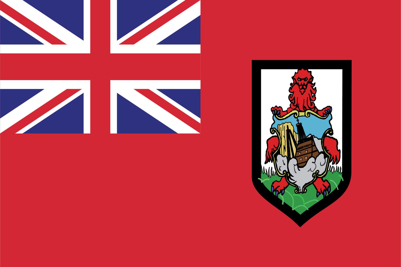 Bermuda Flag - Sticker