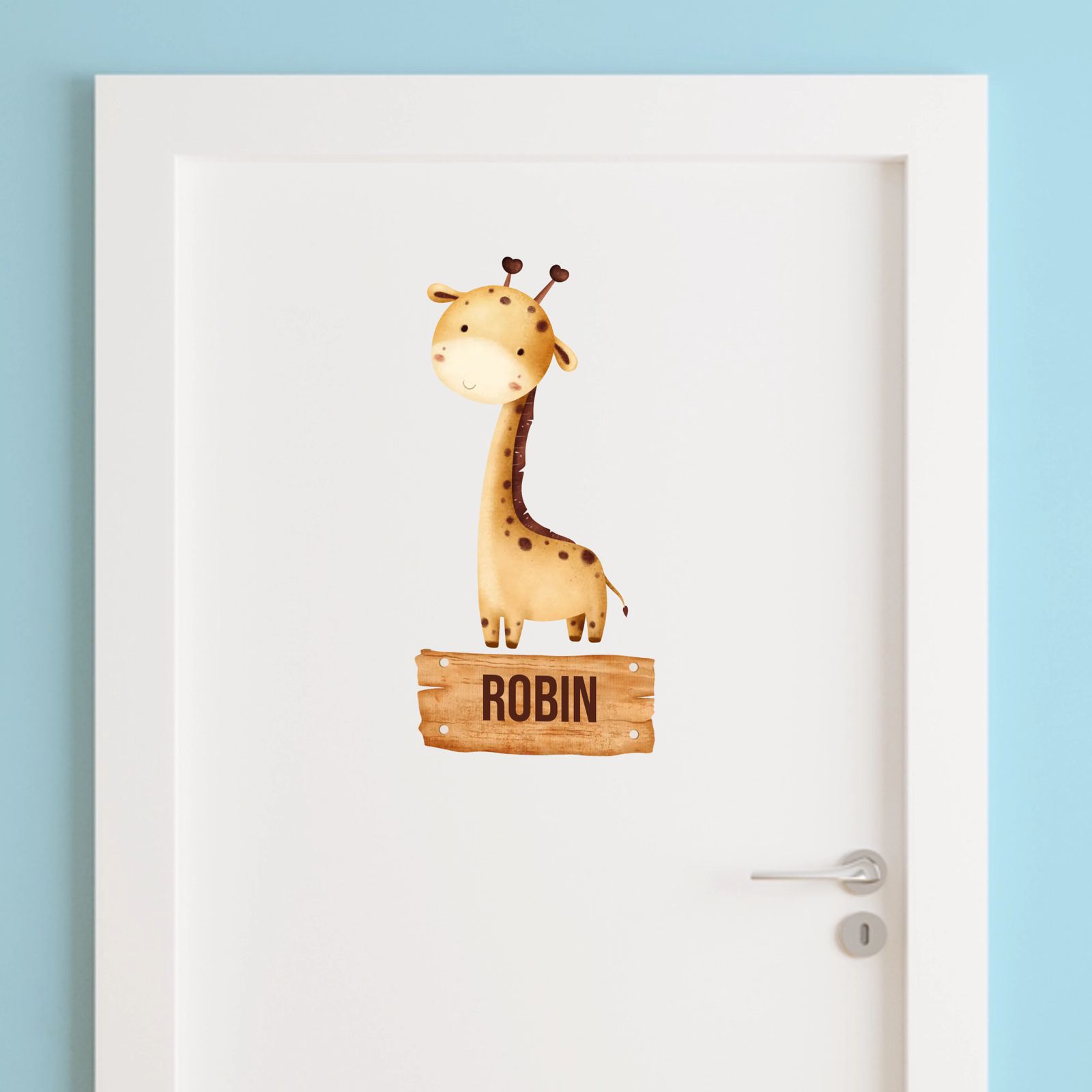Door Sticker - Giraffe Design