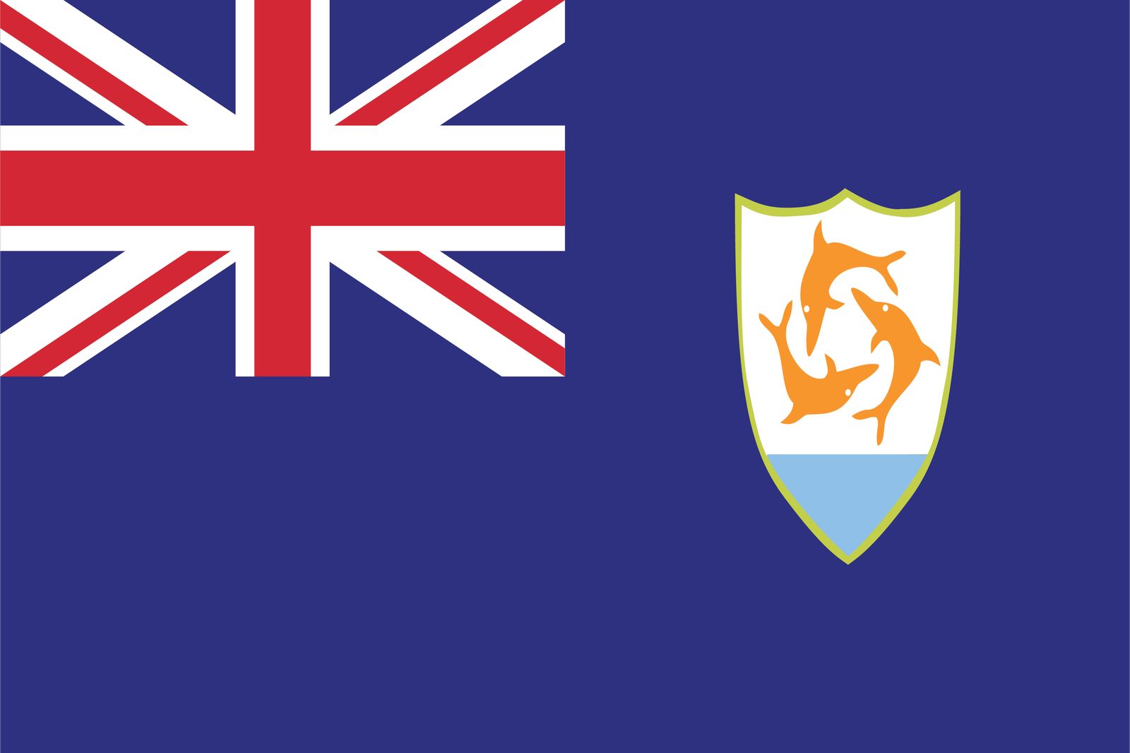 Anguilla Flag - Sticker