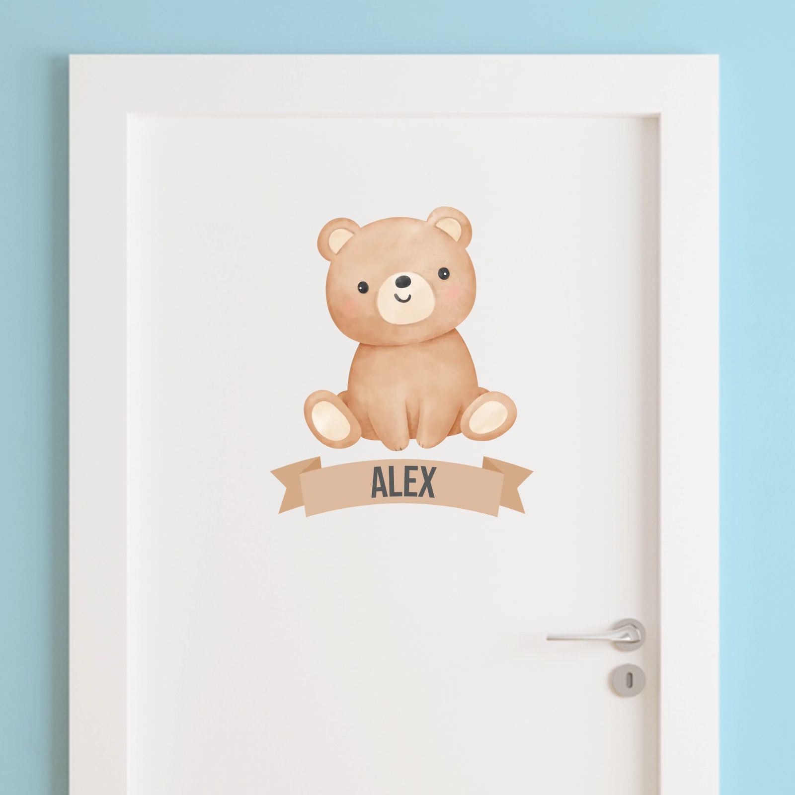 Door Sticker - Cute Bear Design