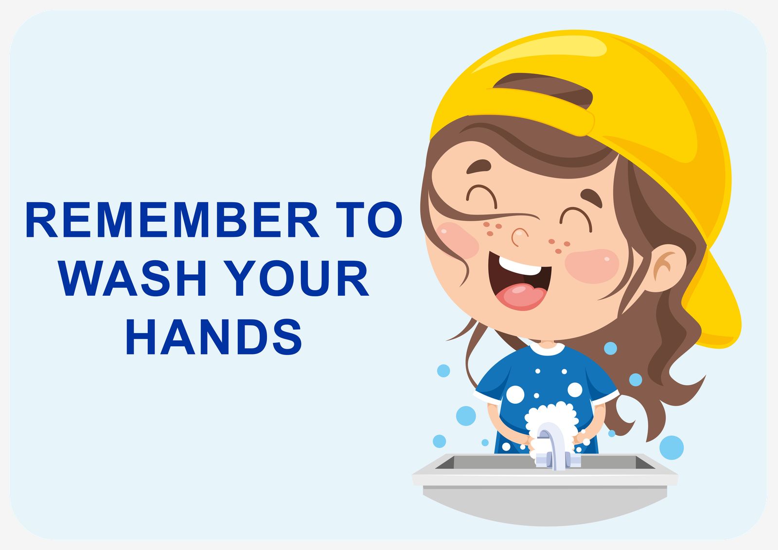 Sticker - Remember To Wash Your Hands
