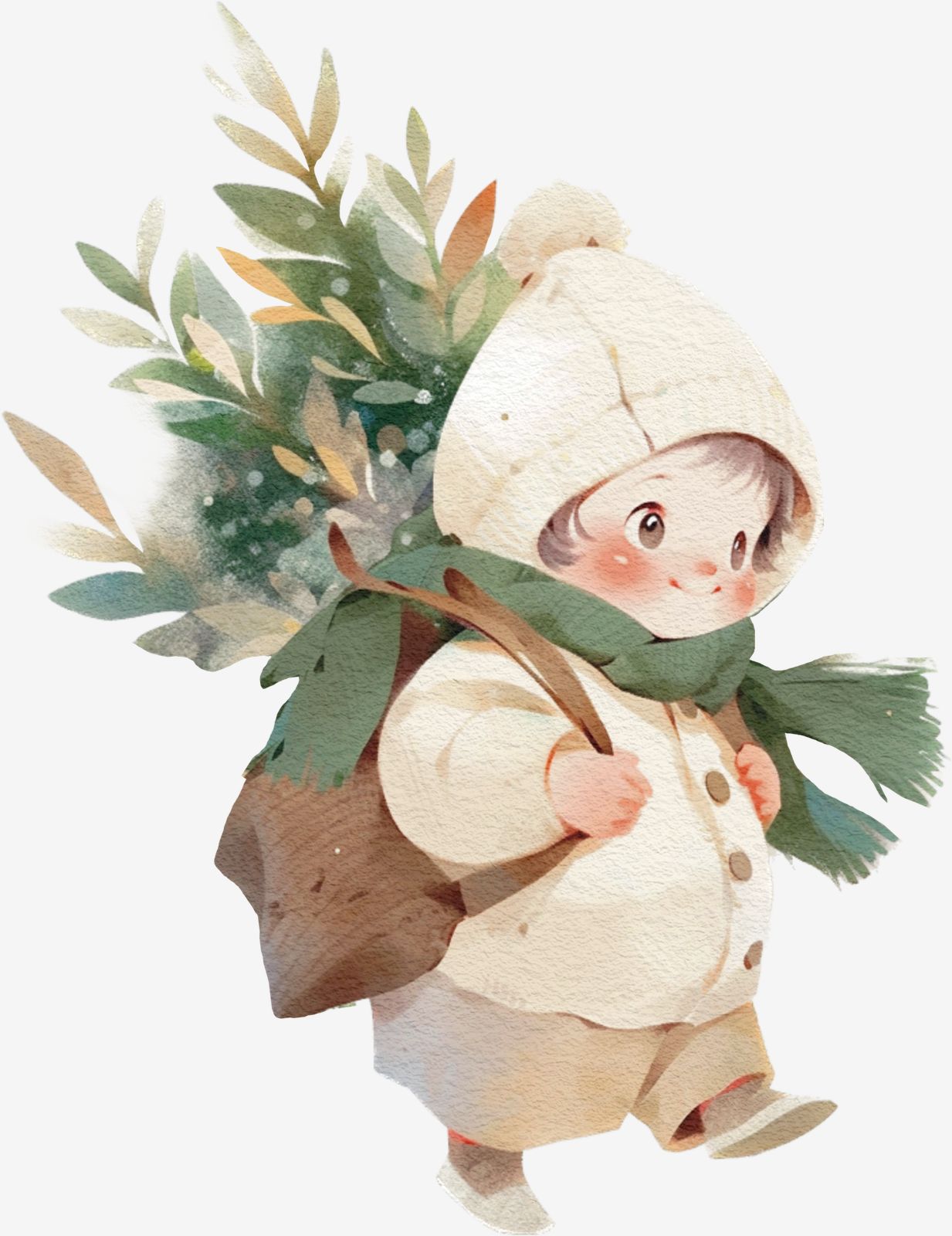 Cute Winter Child Sticker