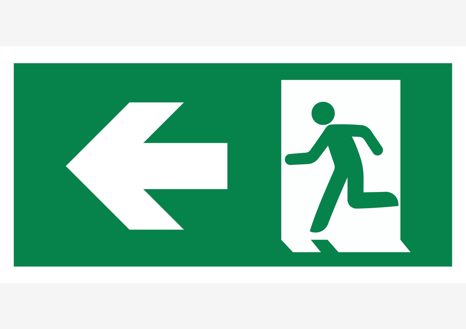 Sticker - Emergency Exit Left