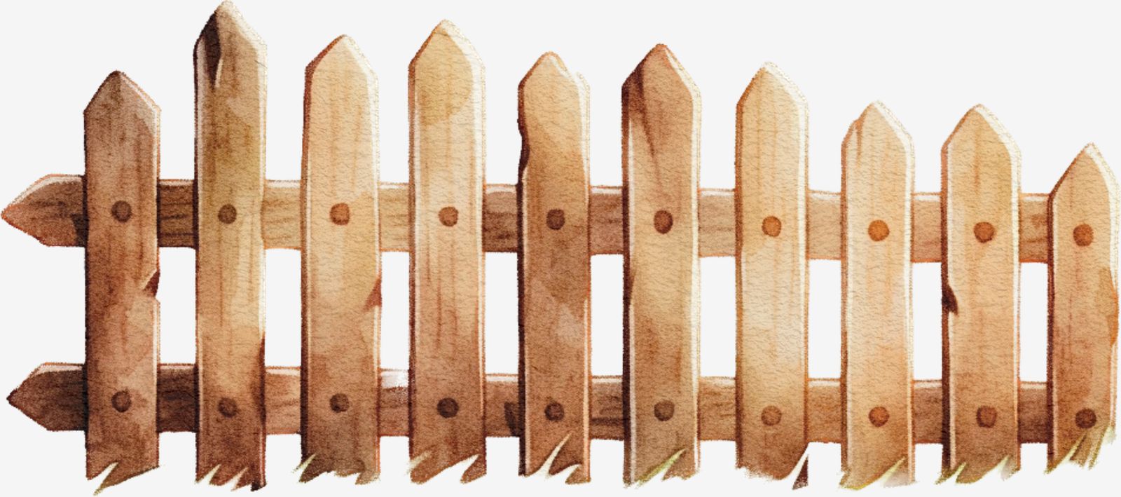 Wooden Fence Art Sticker