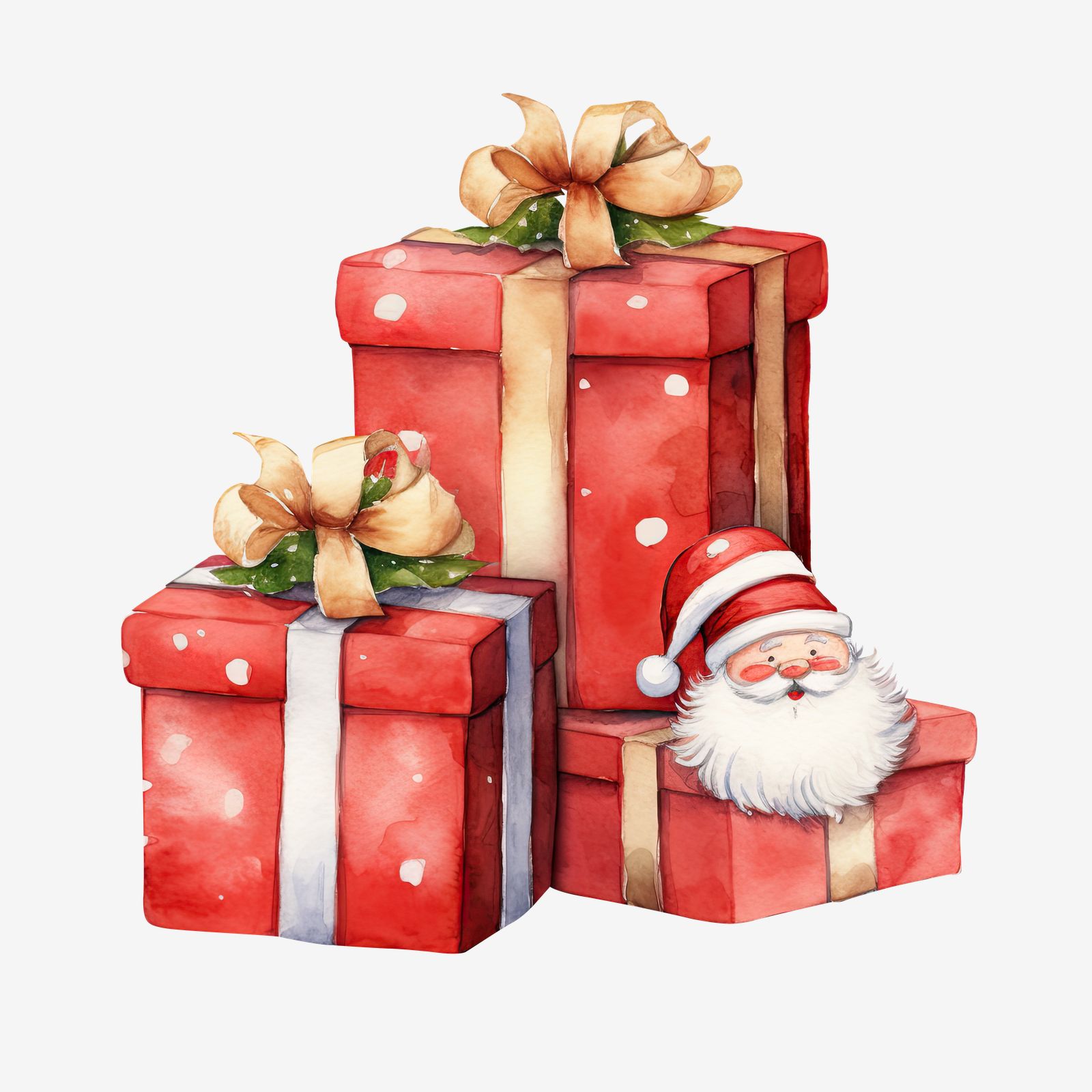 Christmas Santa Sticker Set