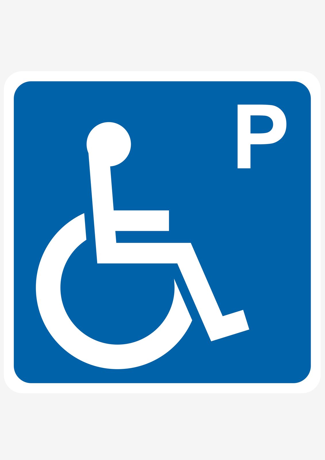 Sticker - Handicap Parking Sign