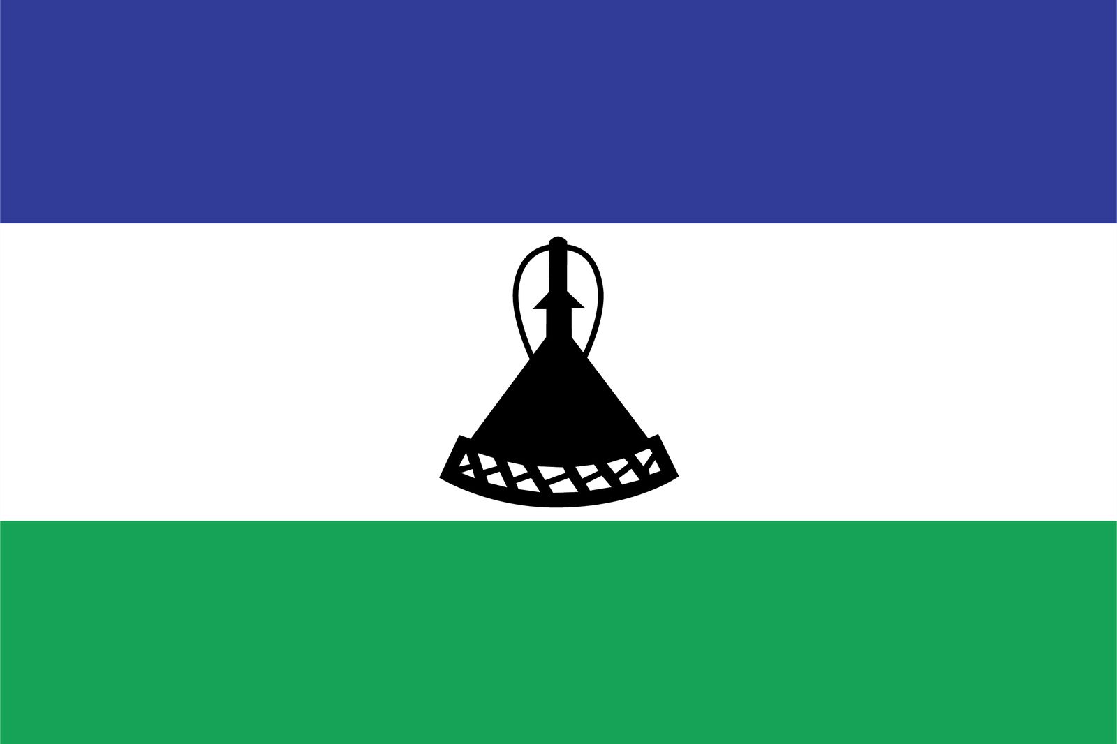 Lesotho Flag - Sticker