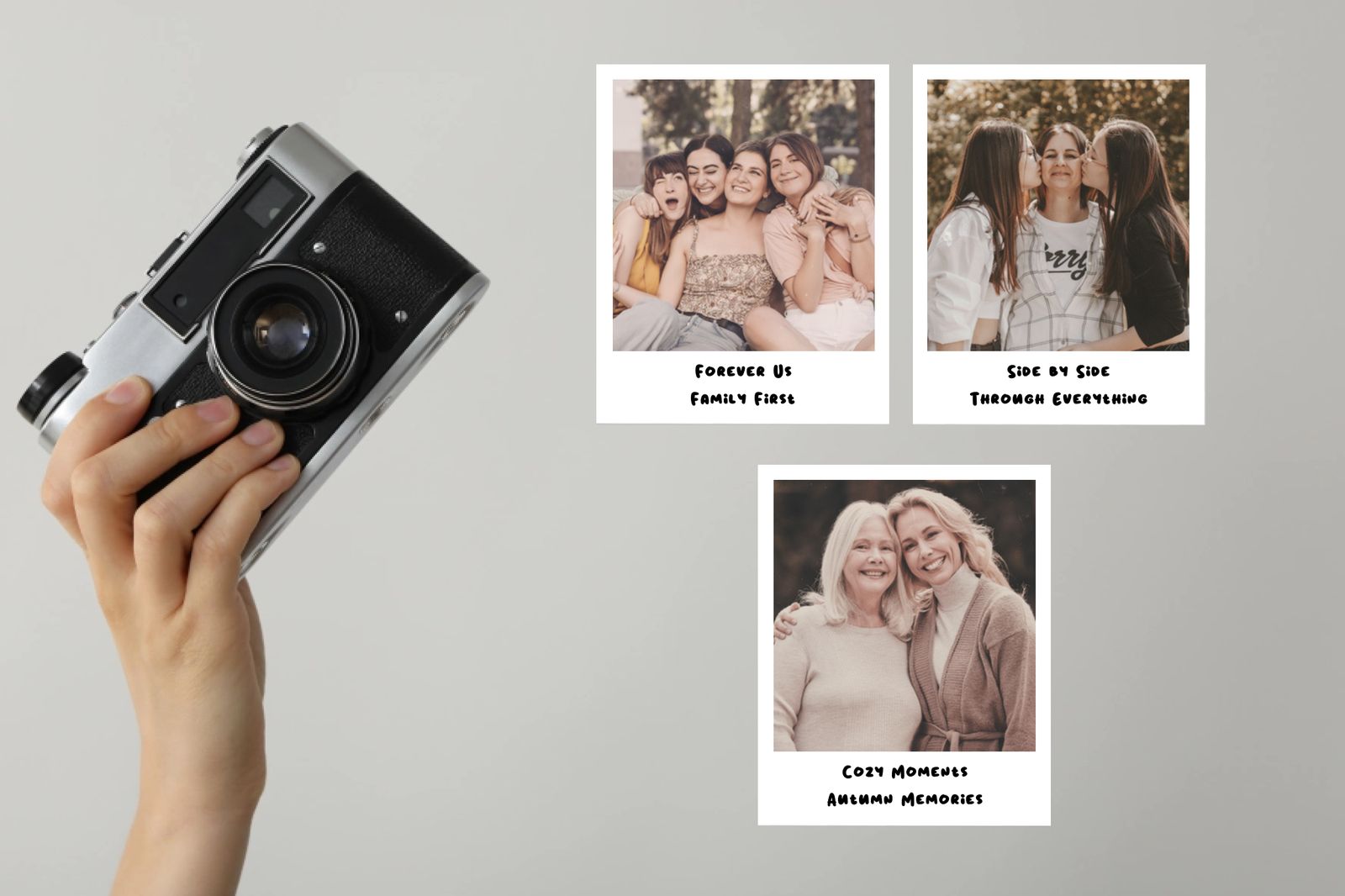 Polaroid Stickers Large 10.8x8.8 cm – Vintage Rock AI, 16-pack