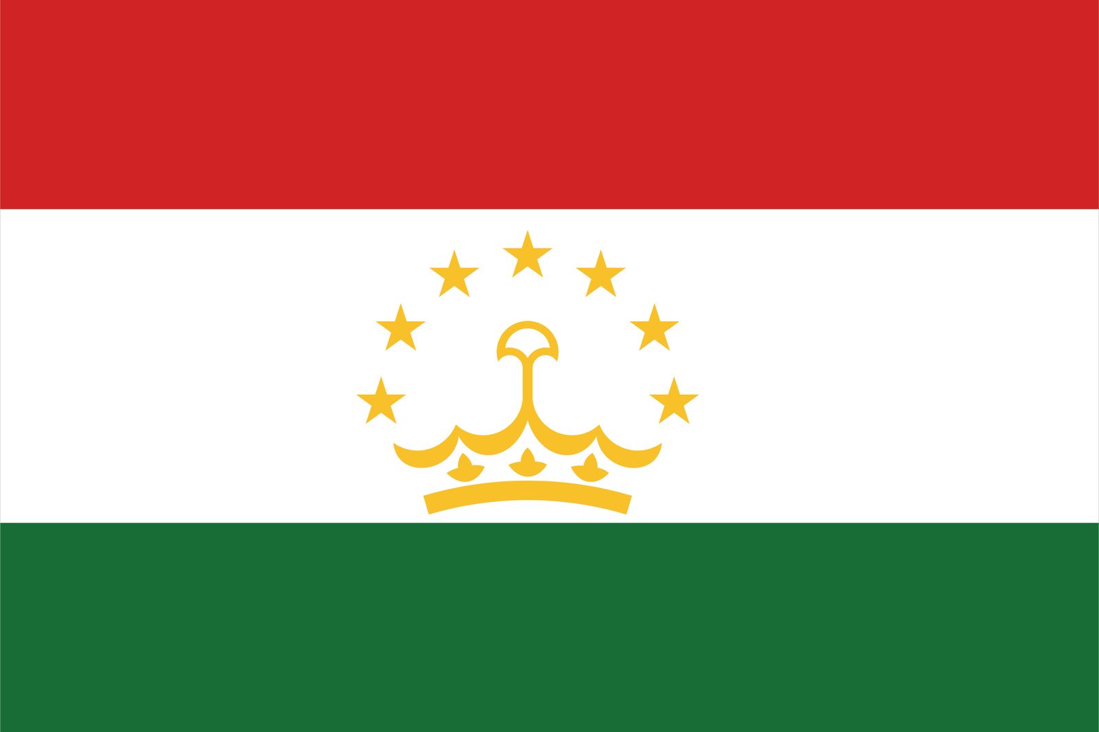 Tajikistan Flag - Sticker