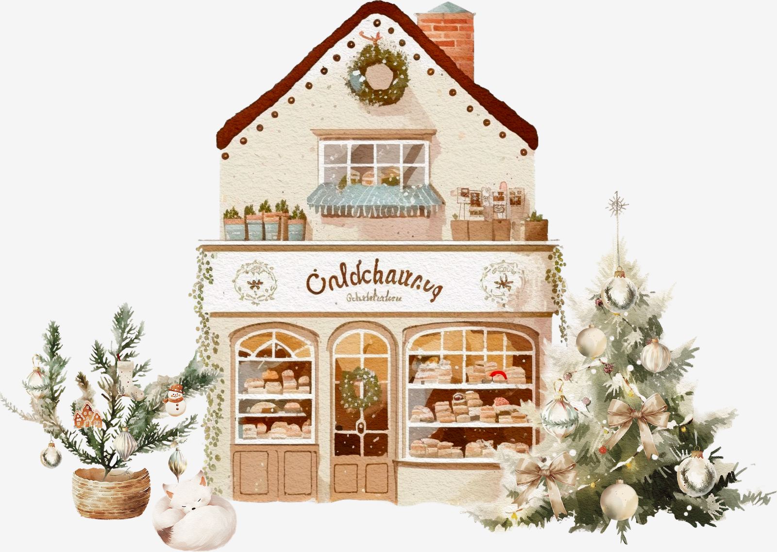 Christmas Bakery Sticker