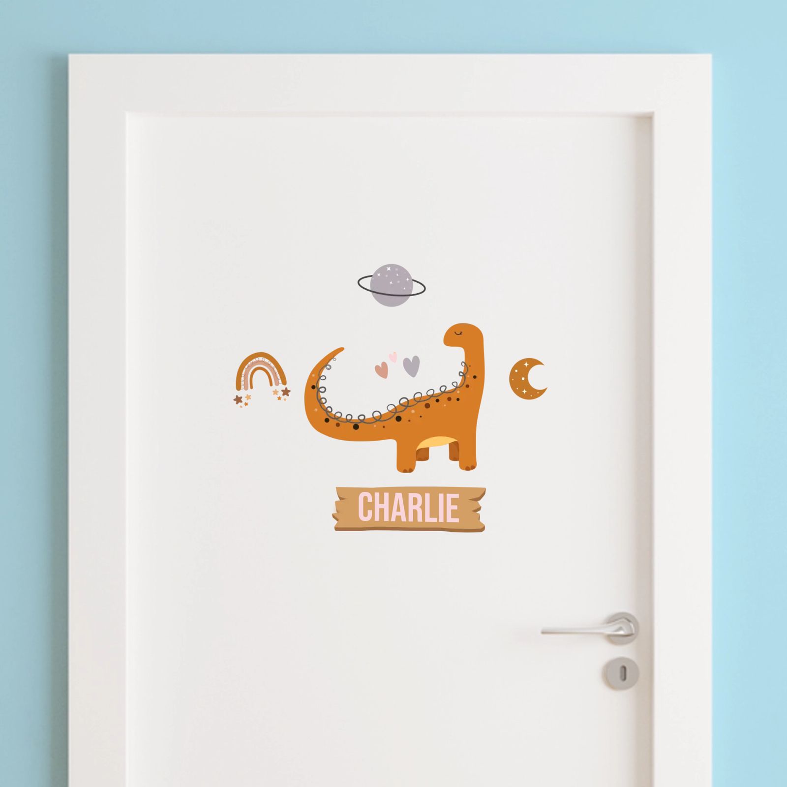Door Sticker - Cute Dinosaur