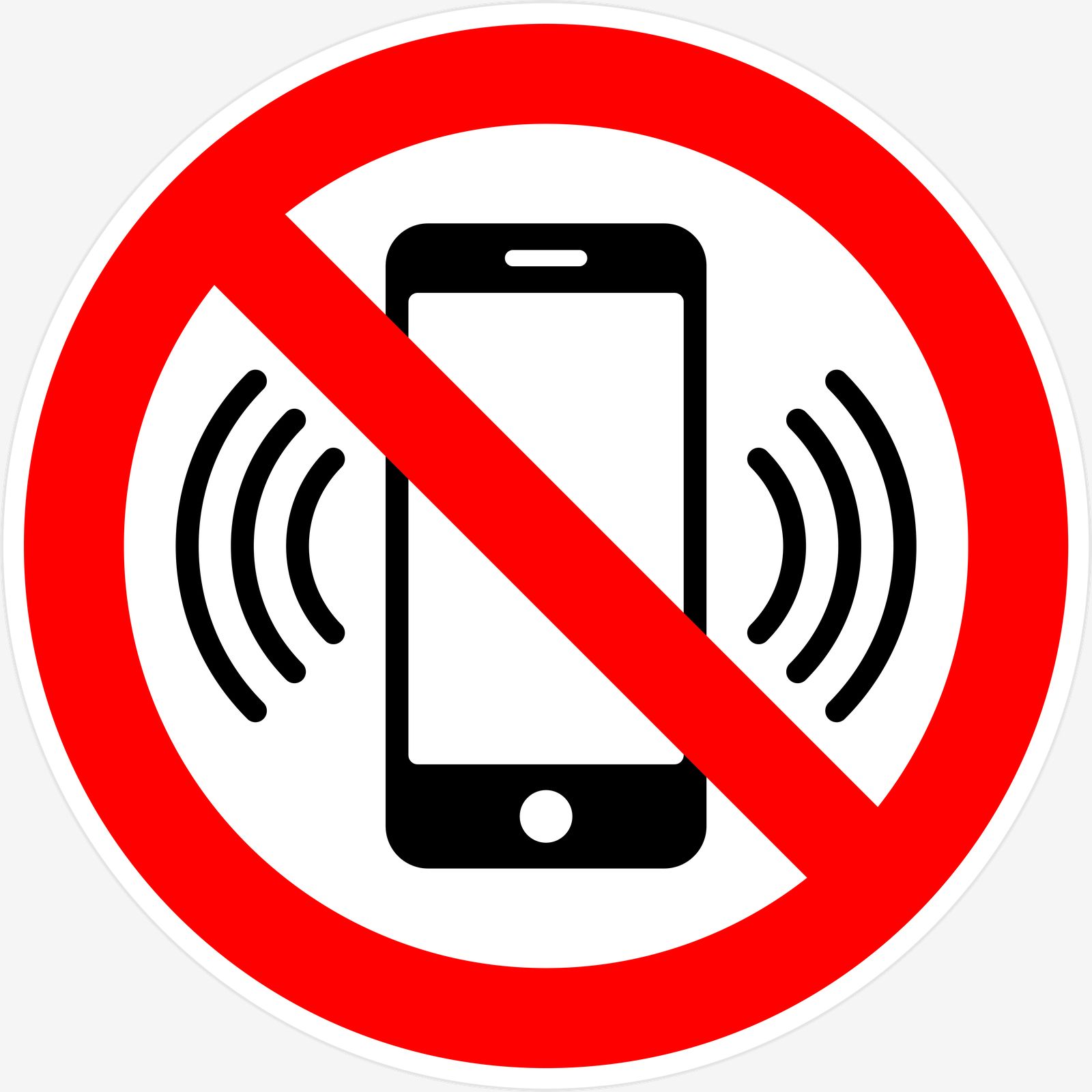 Sticker - No Mobile Phones
