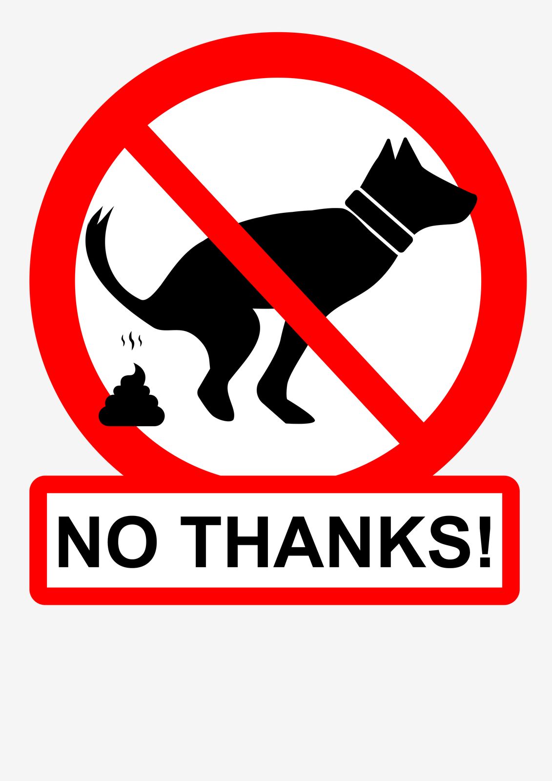 Sticker - No Thanks!