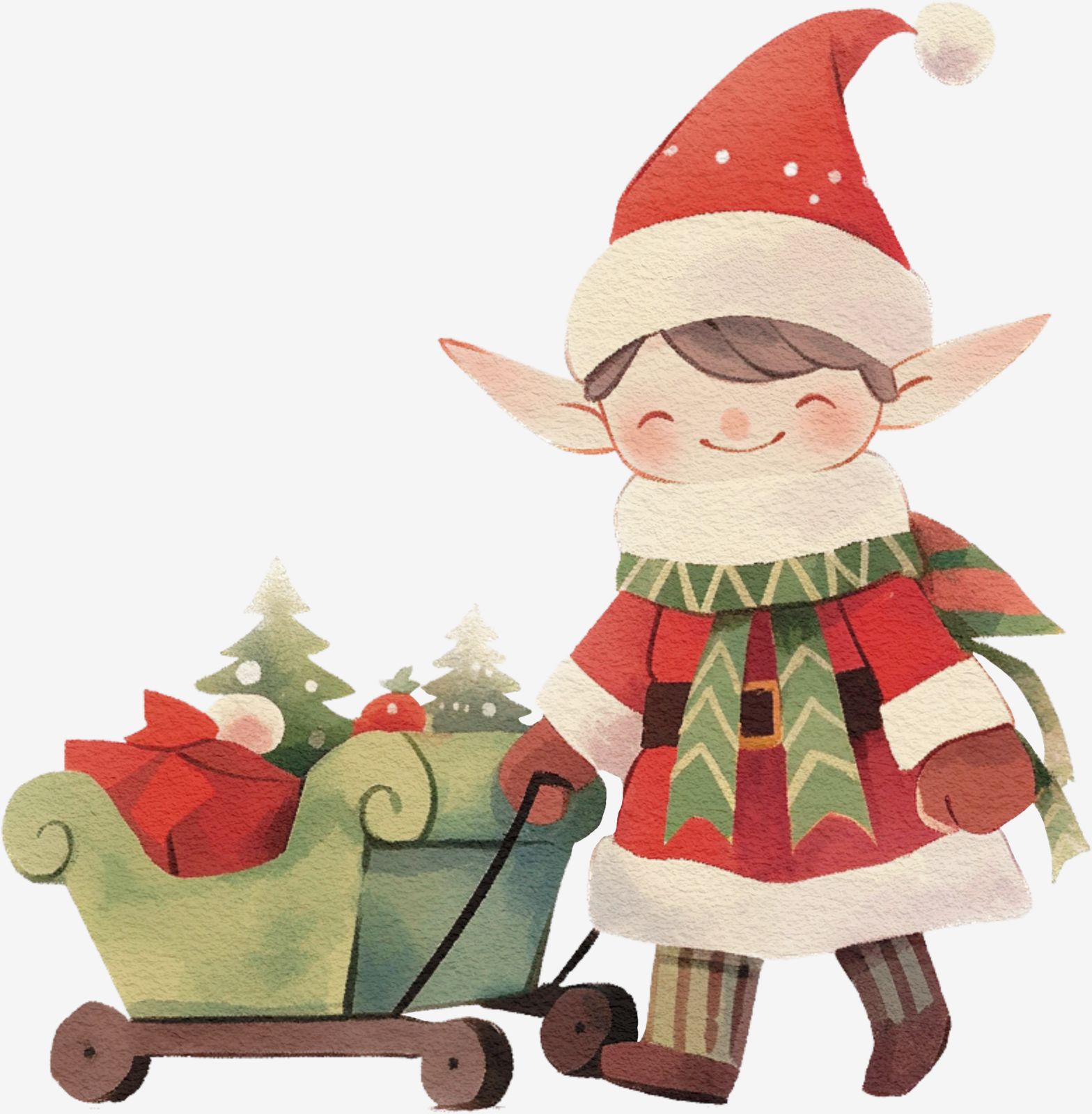 Festive Elf Sticker