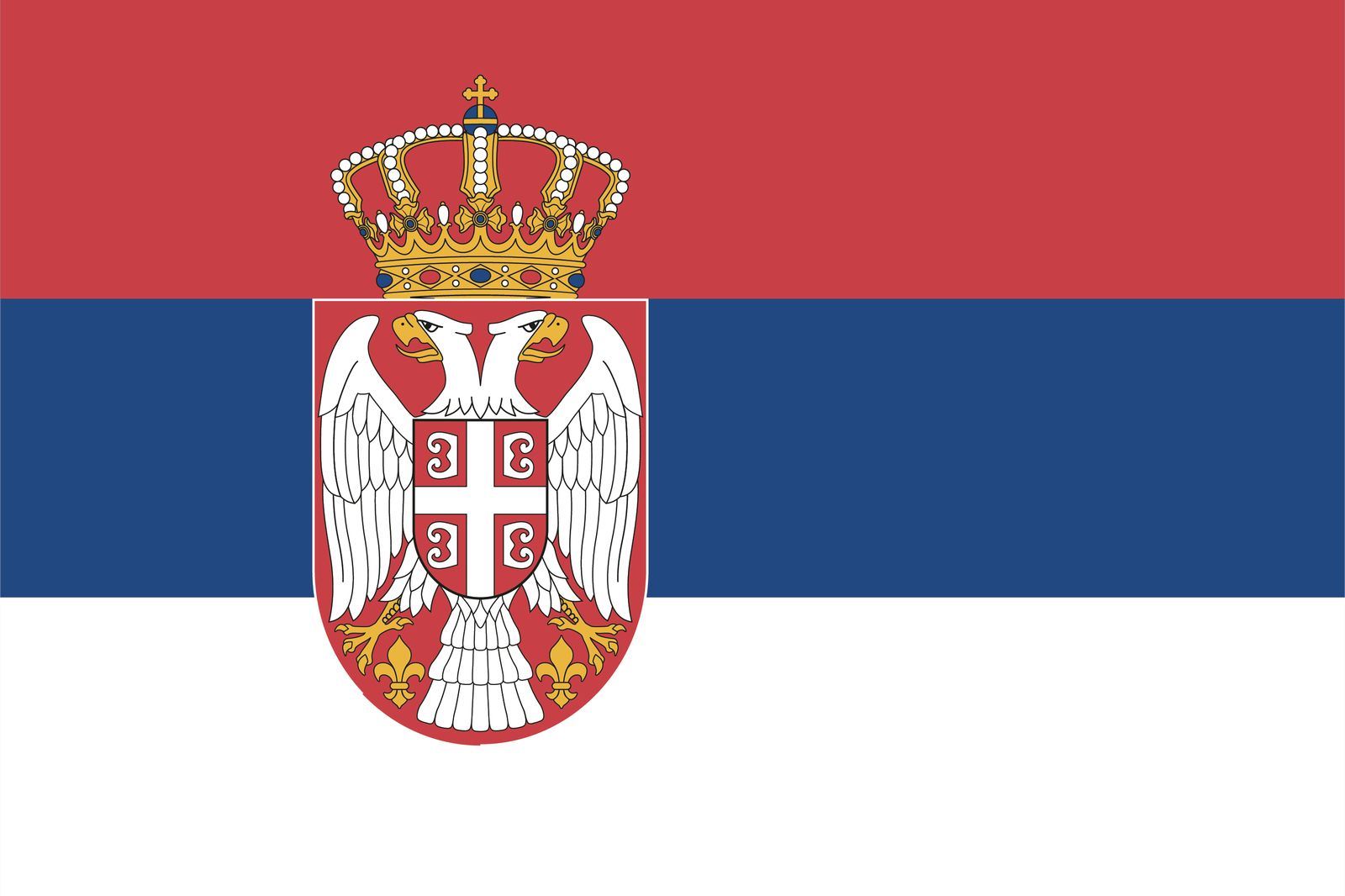 Serbia Flag - Sticker