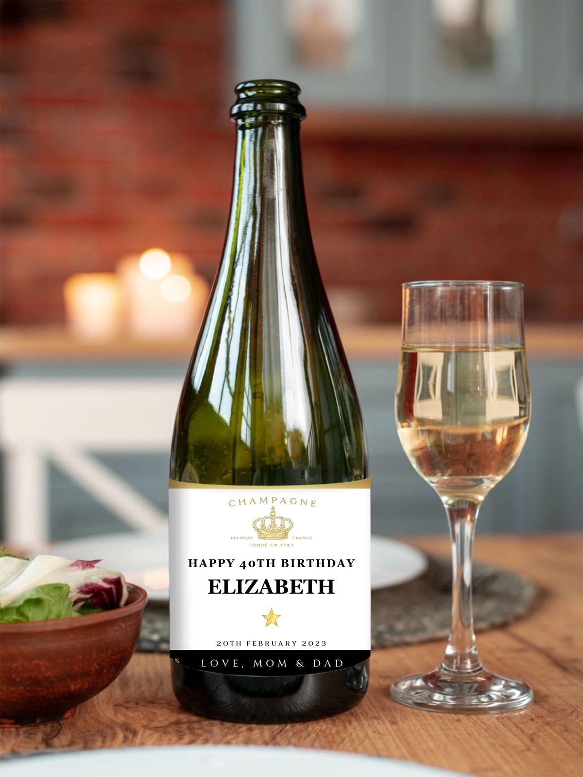 Personalised Bottle Label - Celebration