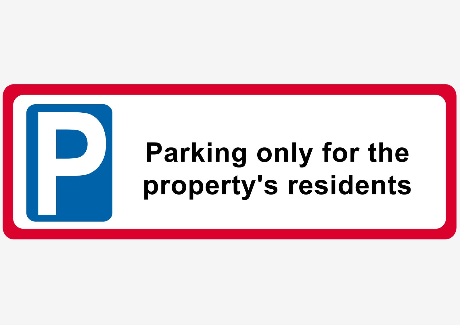 Sticker - Parking Only for Residents