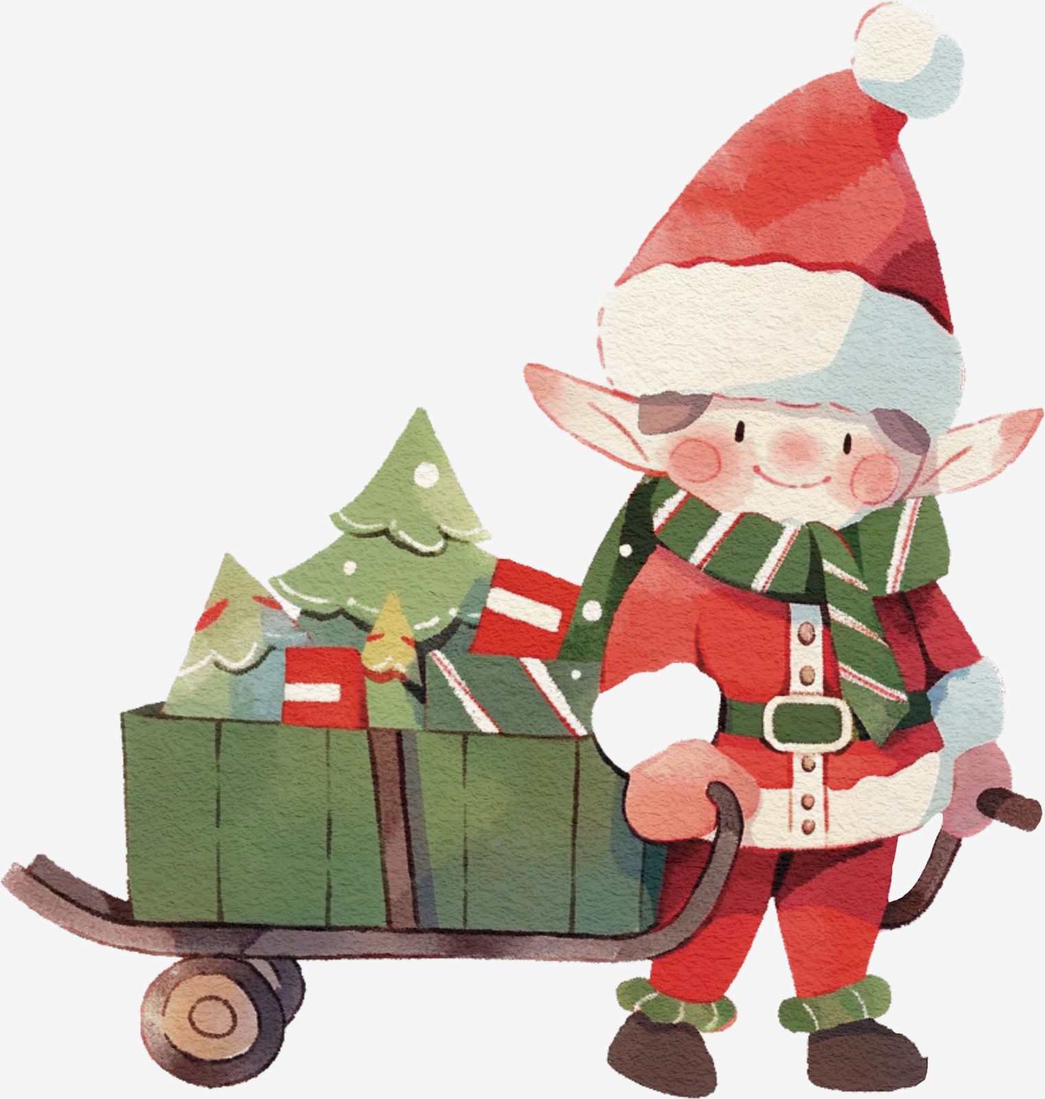 Christmas Elf Sticker