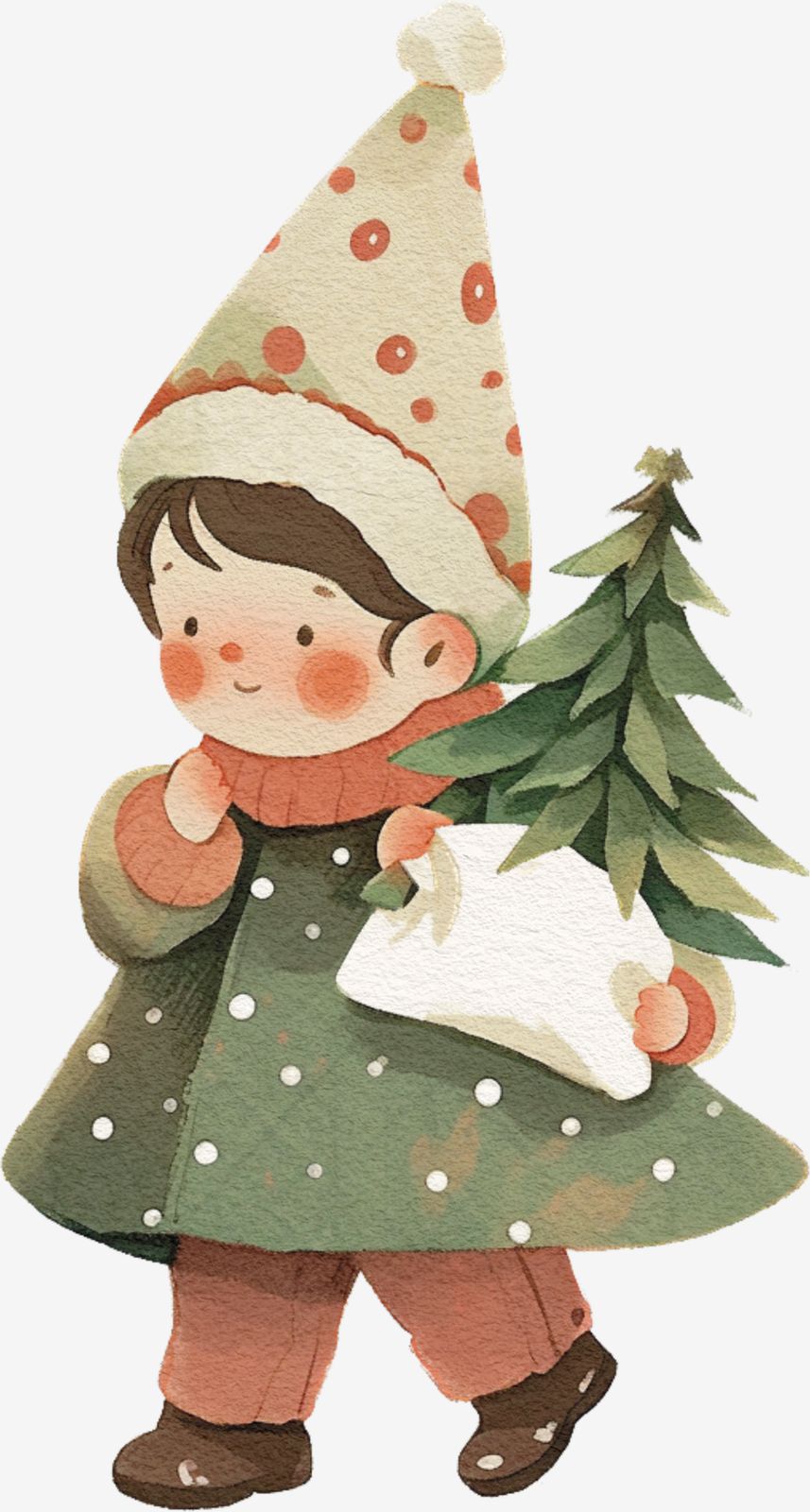 Cute Holiday Character Sticker