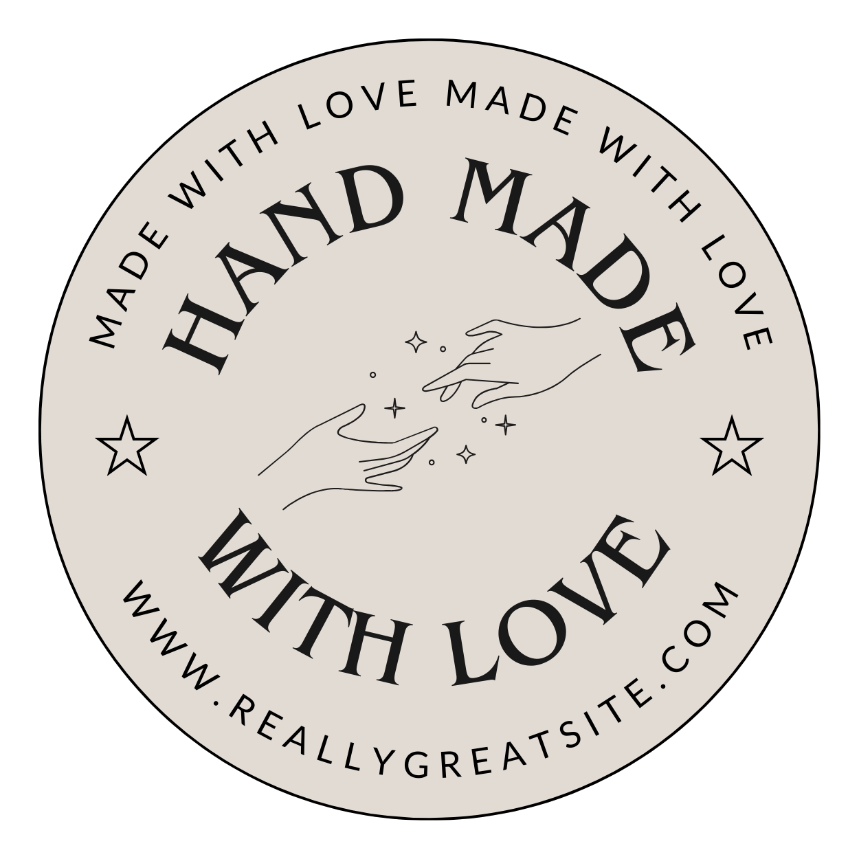 Circle label – Personal Sticker – Tender Touch