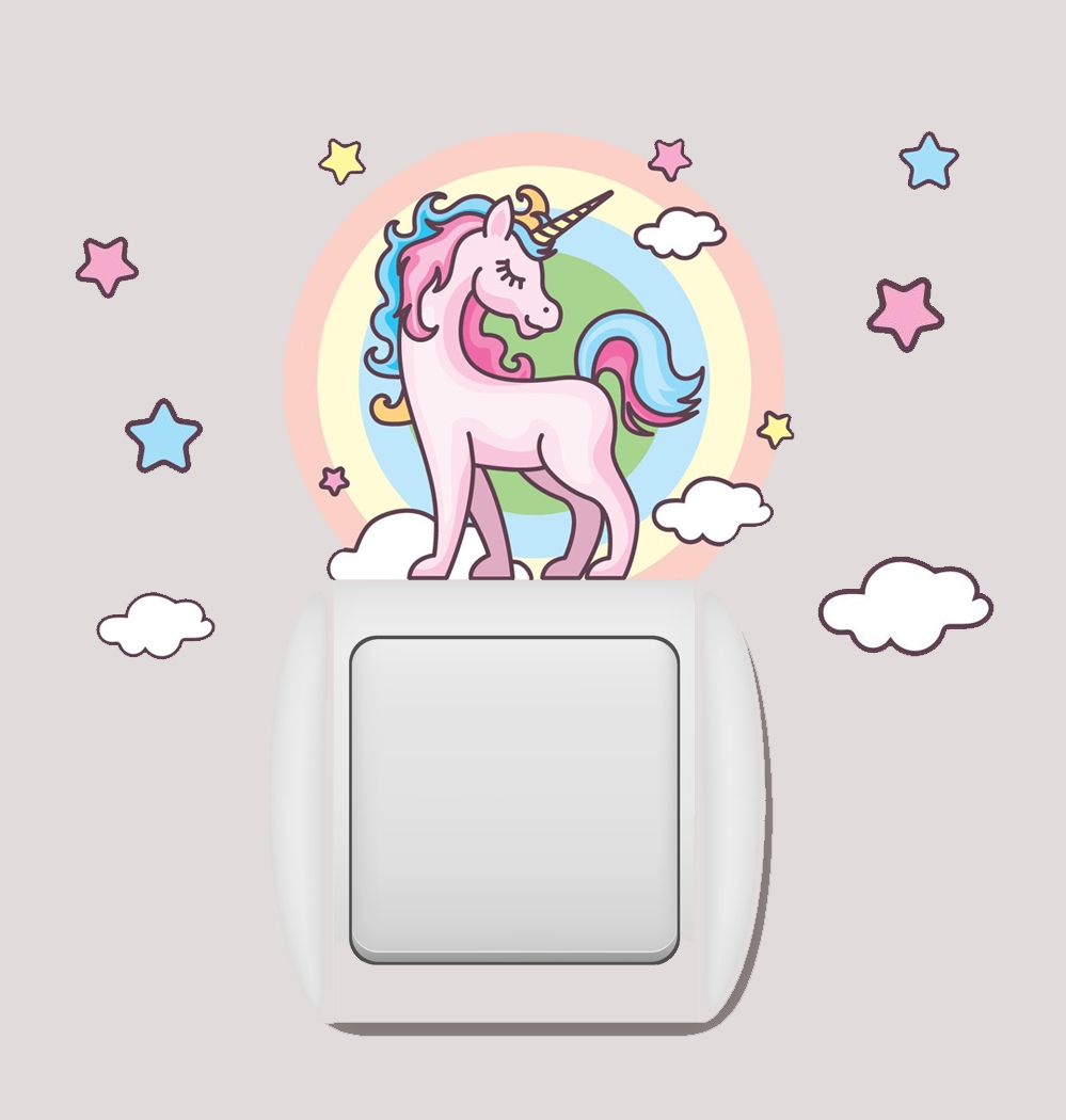 Wallsticker - Unicorn / Lamp Decoration