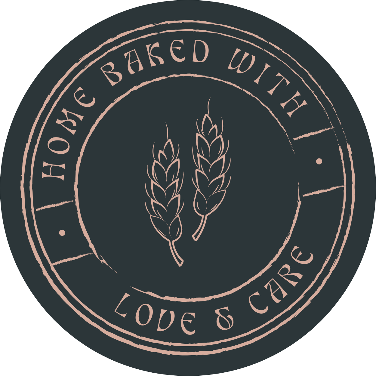 Circle label – Personal Sticker – Love & Care